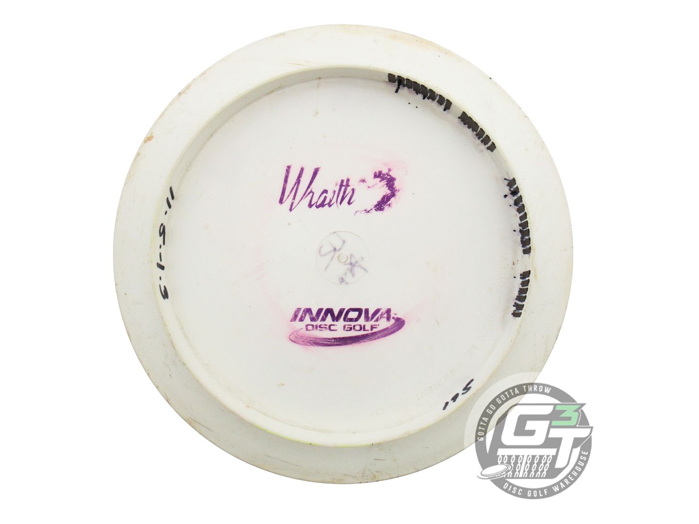 USED Innova Backstamp Star Wraith 175g White Purple Foil Driver Golf Disc