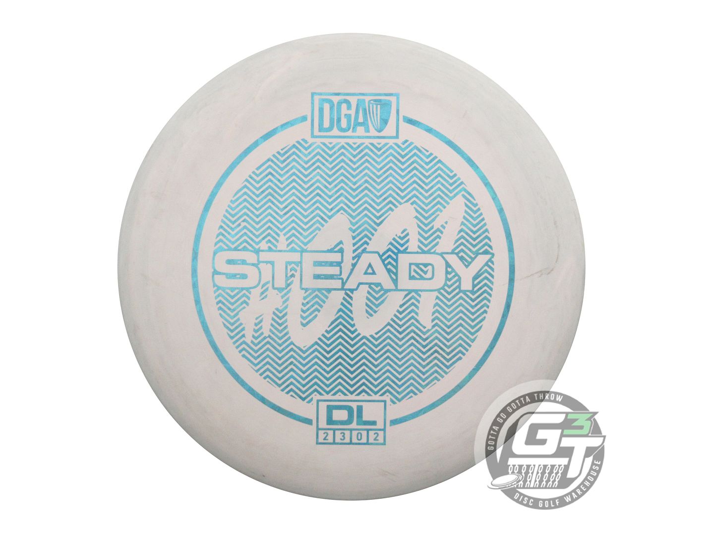 USED DGA D-Line Steady 173g Gray Teal Shatter Foil A Putter Golf Disc