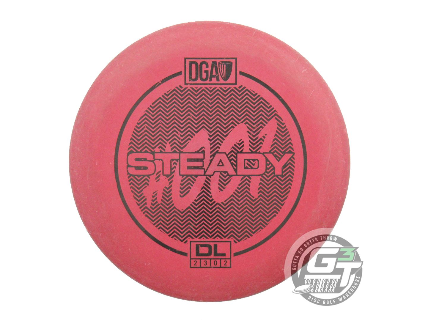 USED DGA D-Line Steady 173g Maroon Black Stamp Putter Golf Disc