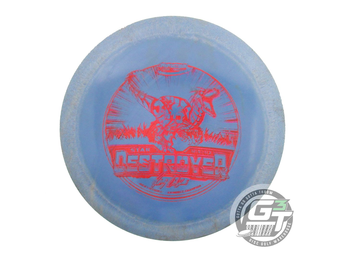 USED Innova [WYSOCKI] Star Destroyer 156g Blue Red Shatter Foil Driver Golf Disc