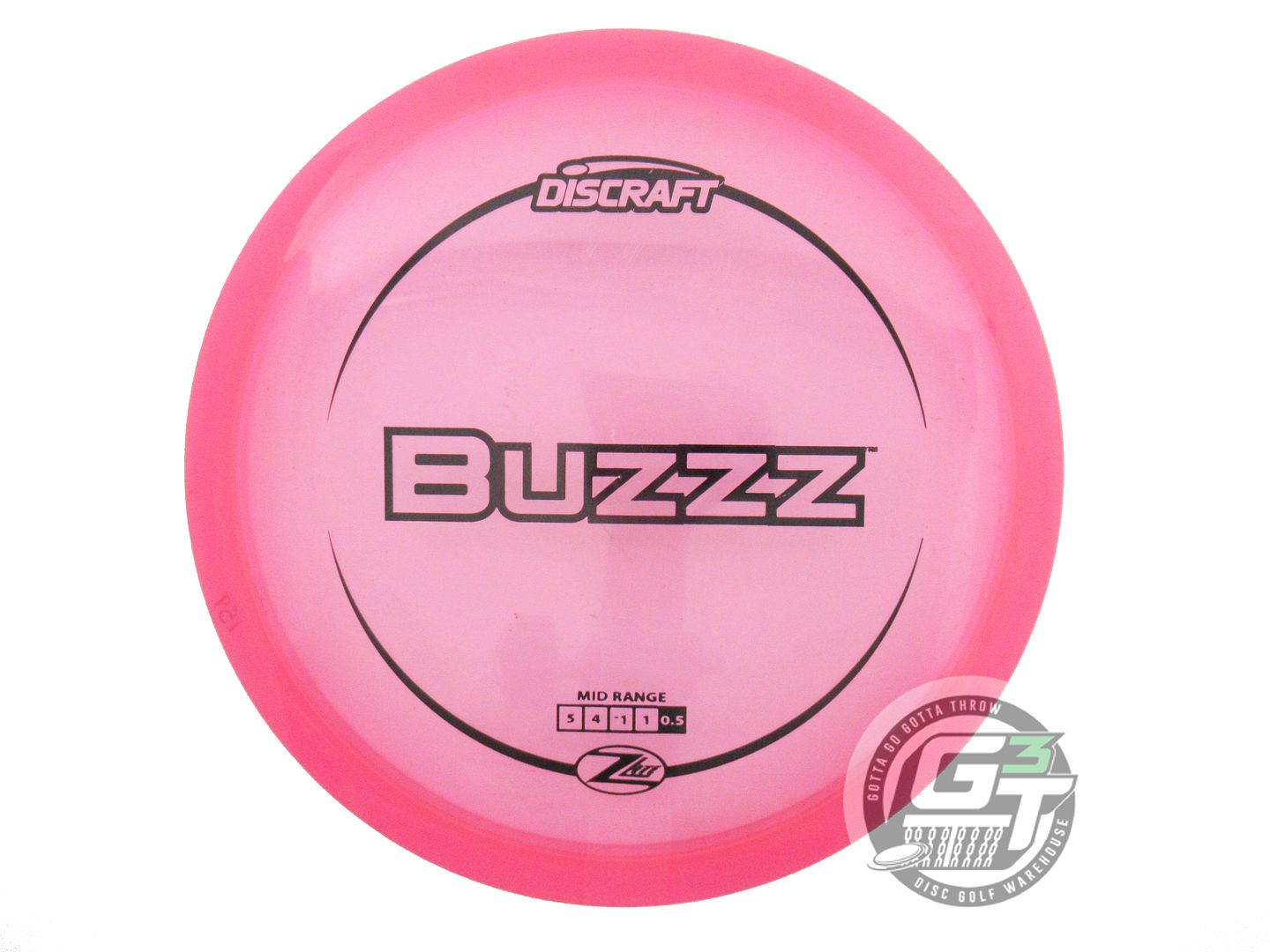 USED Discraft Z Lite Buzzz 161g Pink Black Stamp Midrange Golf Disc