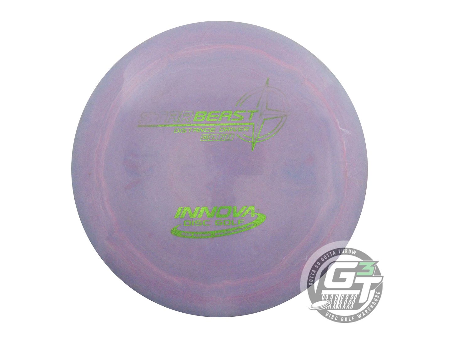 USED Innova Star Beast 173g Purple Lime Foil Distance Driver Golf Disc
