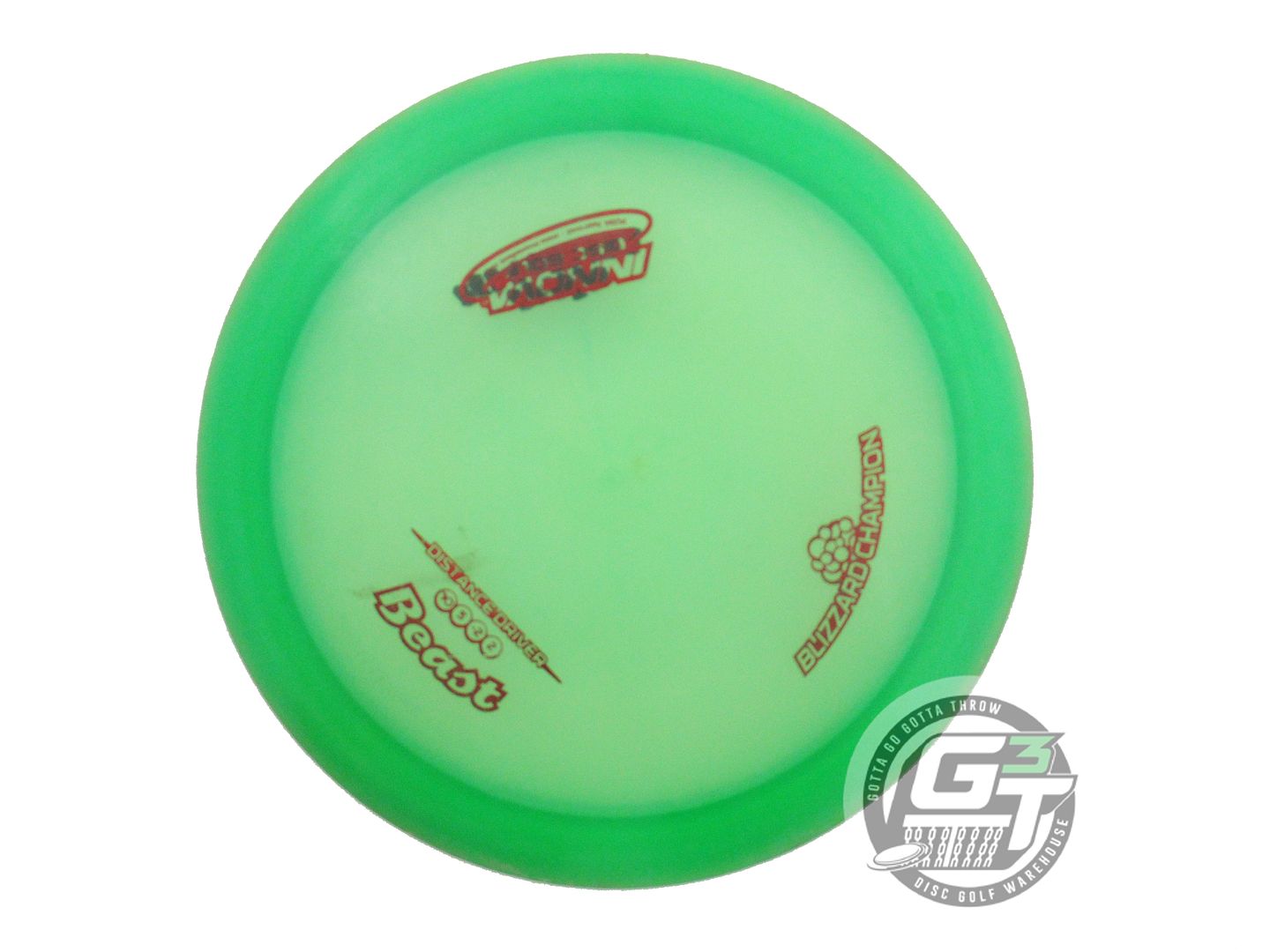 USED Innova Blizzard Beast 158g Green Red Foil Distance Driver Golf Disc