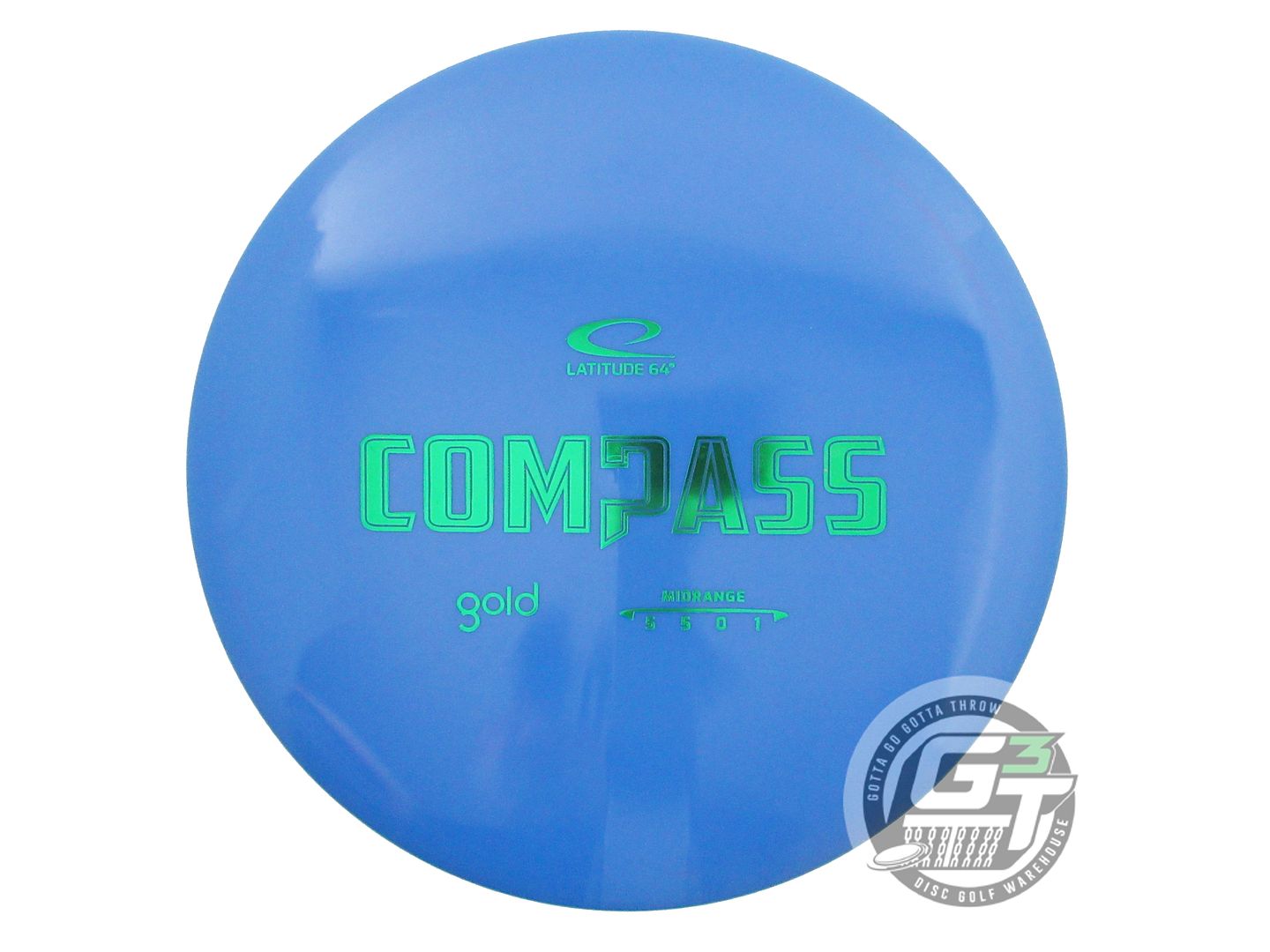 USED Latitude 64 Gold Compass 174g Blue Green Foil Midrange Golf Disc