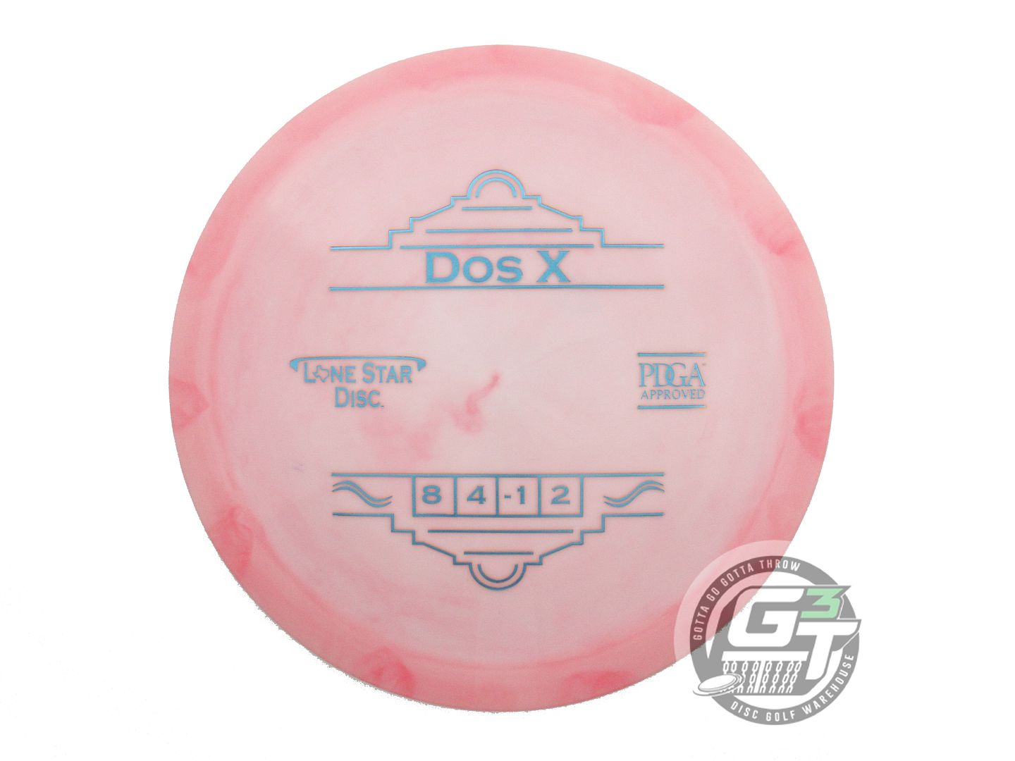 USED Lone Star Alpha Dos X 174g Pink Blue Foil Fairway Driver Golf Disc