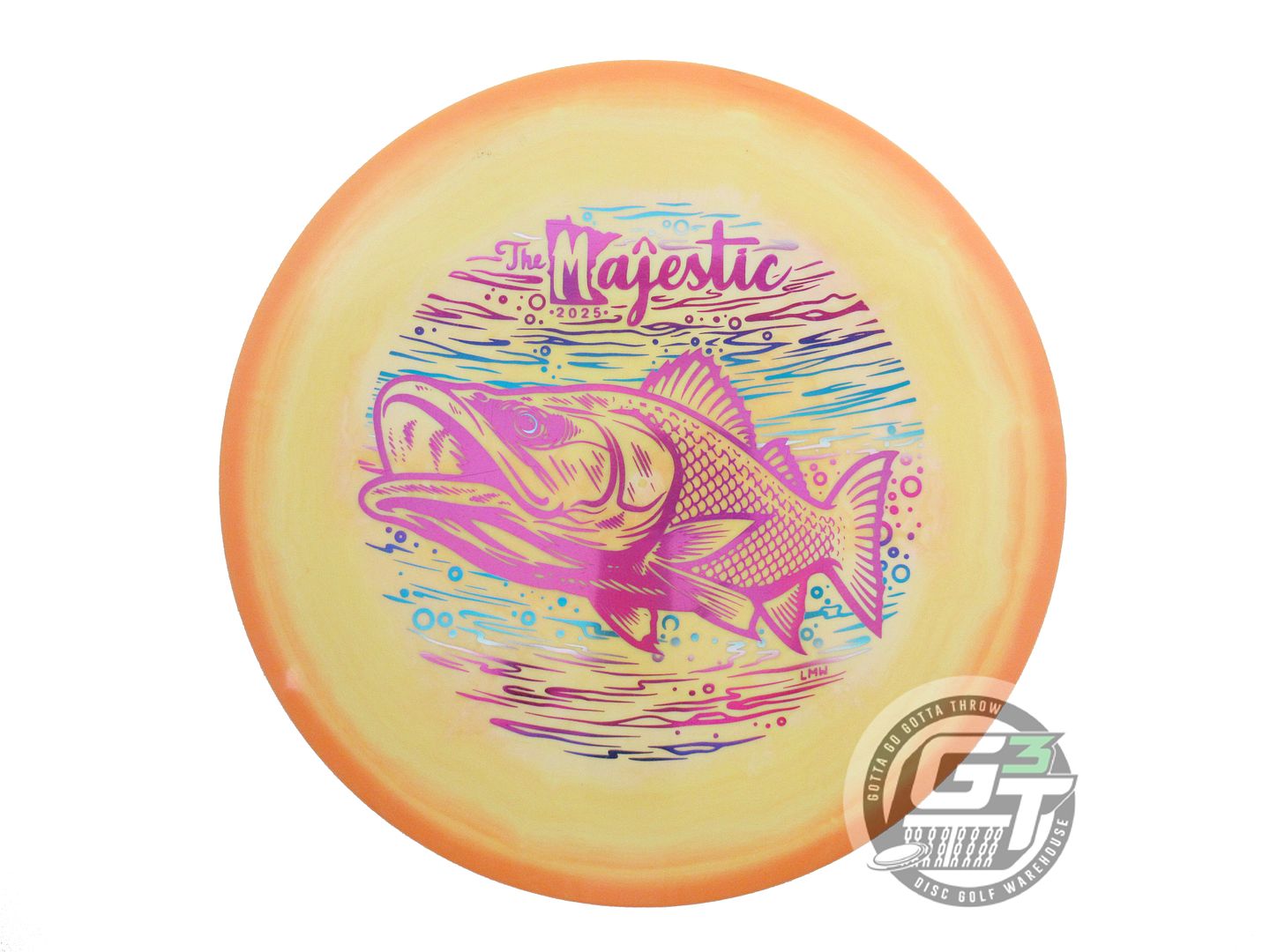 USED Discraft [MAJESTIC] FISH ESP Buzzz 182g Orange-Yellow Midrange Golf Disc