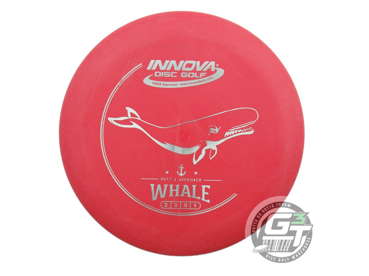 USED Innova DX Whale 175g Red Silver Foil Putter Golf Disc
