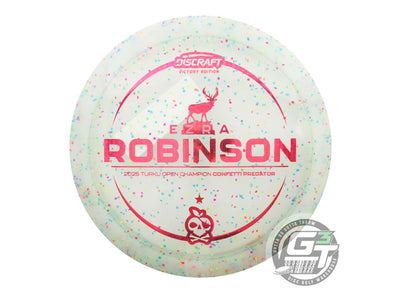 Discraft Limited Edition Victory Edition 2025 Turku Open Champion Ezra Robinson Confetti Elite Z Predator Fairway Driver Golf Disc (Individually Listed)