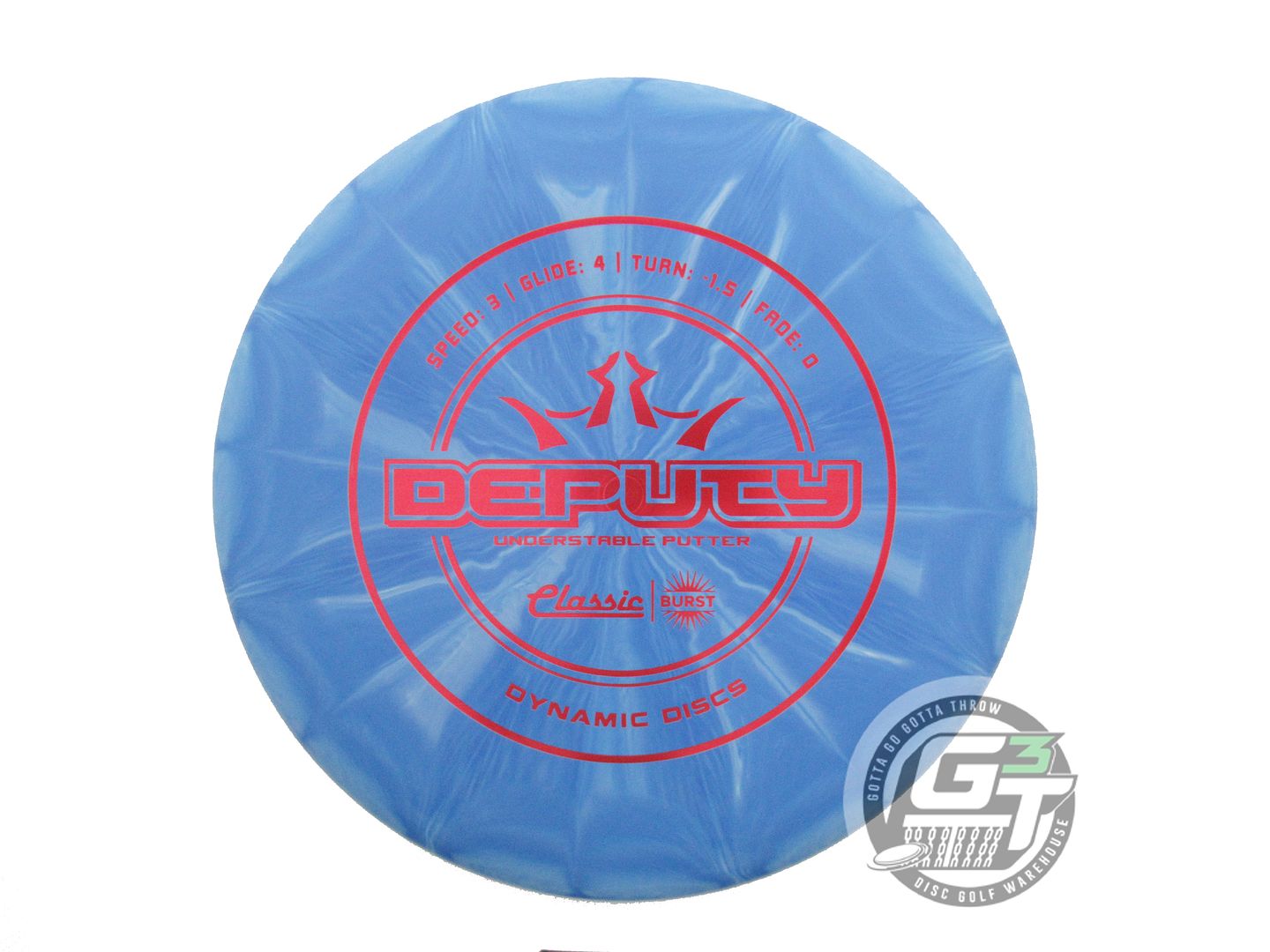 Dynamic Discs Classic Line Burst Deputy Putter Golf Disc (Individually Listed)