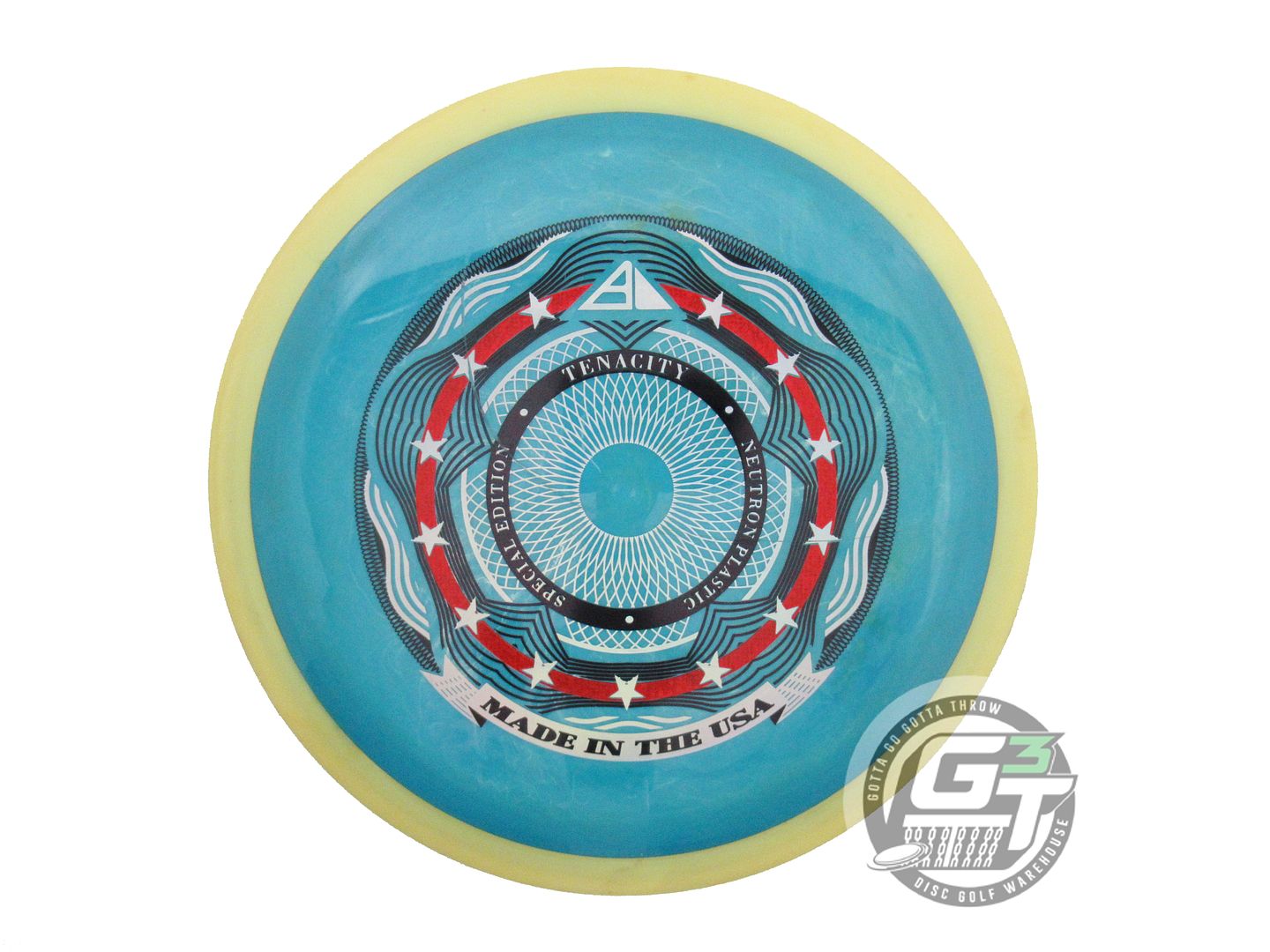 USED Axiom Discs [SE] Neutron Tenacity 172g Teal Yellow Rim Distance Driver Disc