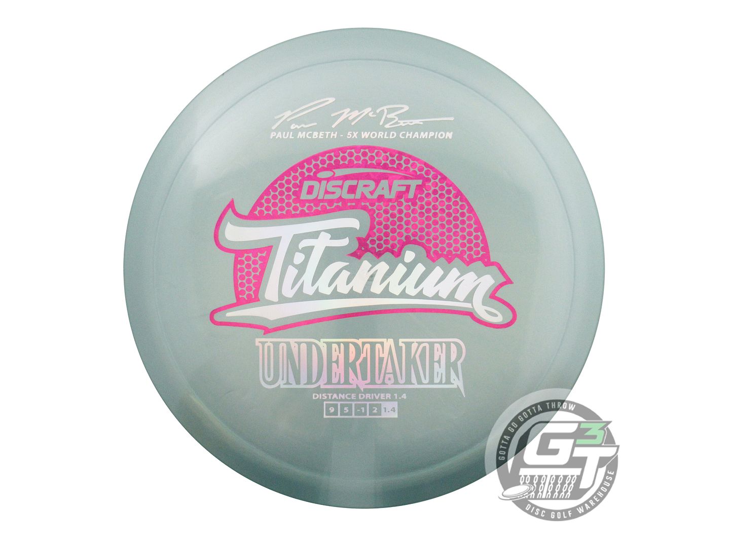 Discraft Titanium Undertaker [Paul McBeth 5X] Distance Driver Golf Disc (Individually Listed) - Gotta Go Gotta Throw