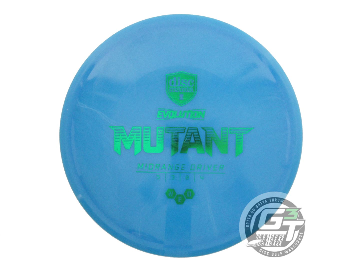 USED DiscMania Neo Mutant 177g Blue Green Foil Midrange Golf Disc