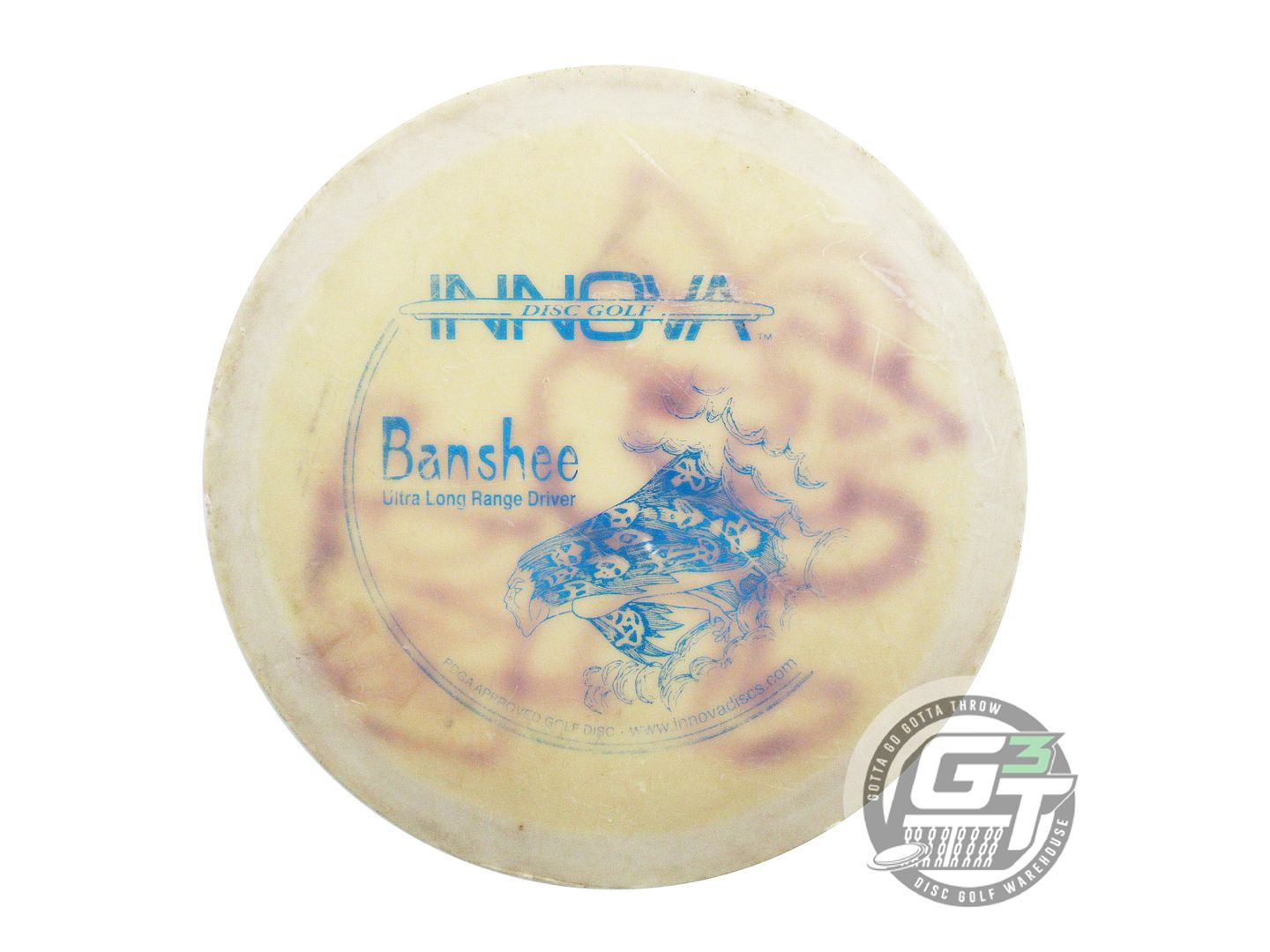 USED Innova DX Banshee 144g White Blue Foil Fairway Driver Golf Disc