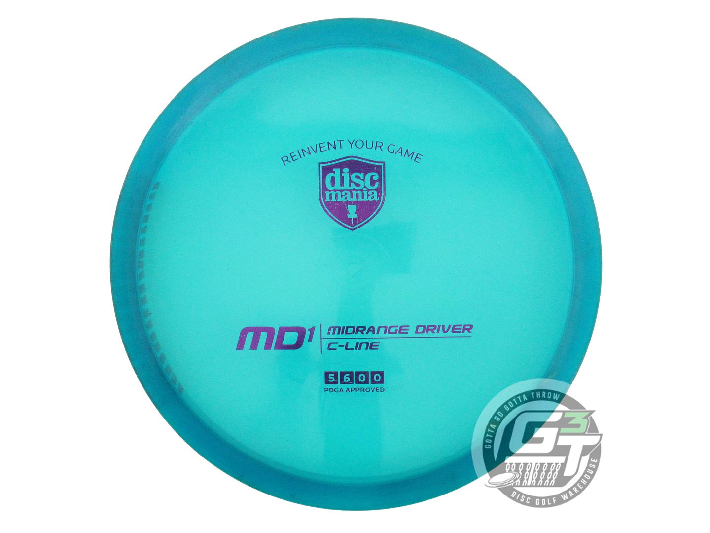 USED DiscMania C-Line MD1 180g Teal Purple Foil Midrange Golf Disc