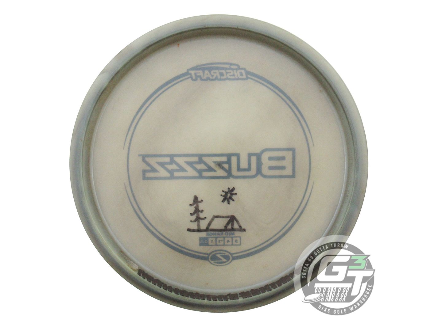USED Discraft Z Buzzz 175g Gray Black Stamp Midrange Golf Disc