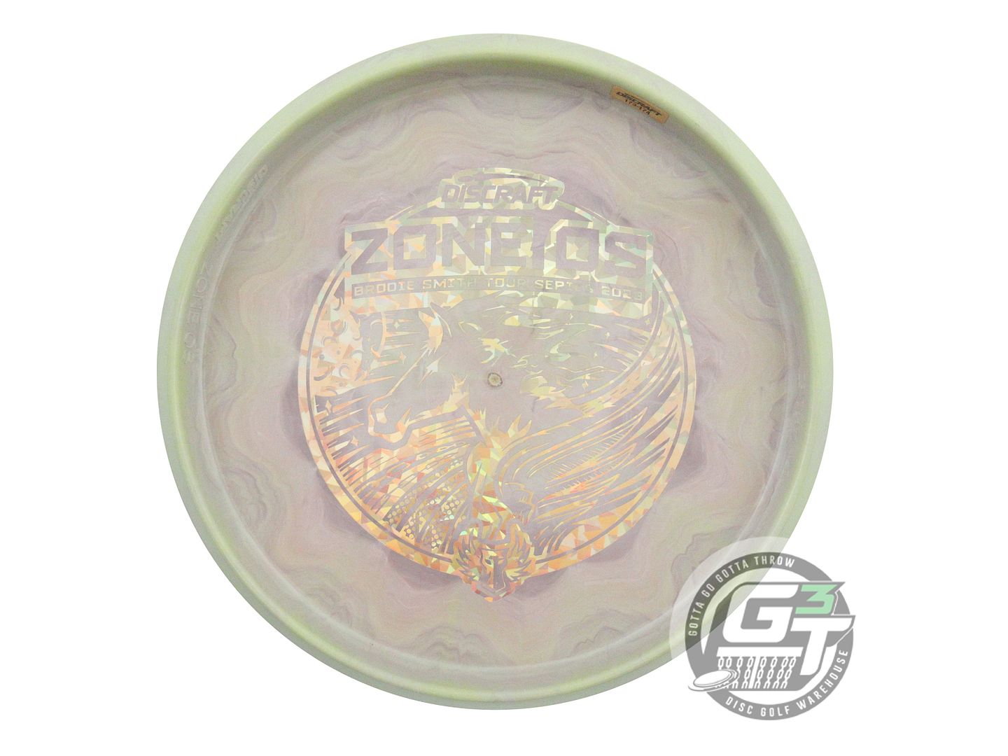 NOS Discraft [SMITH] Swirl ESP Zone OS 178g Olive-Gray Gold Shatter Putter Disc