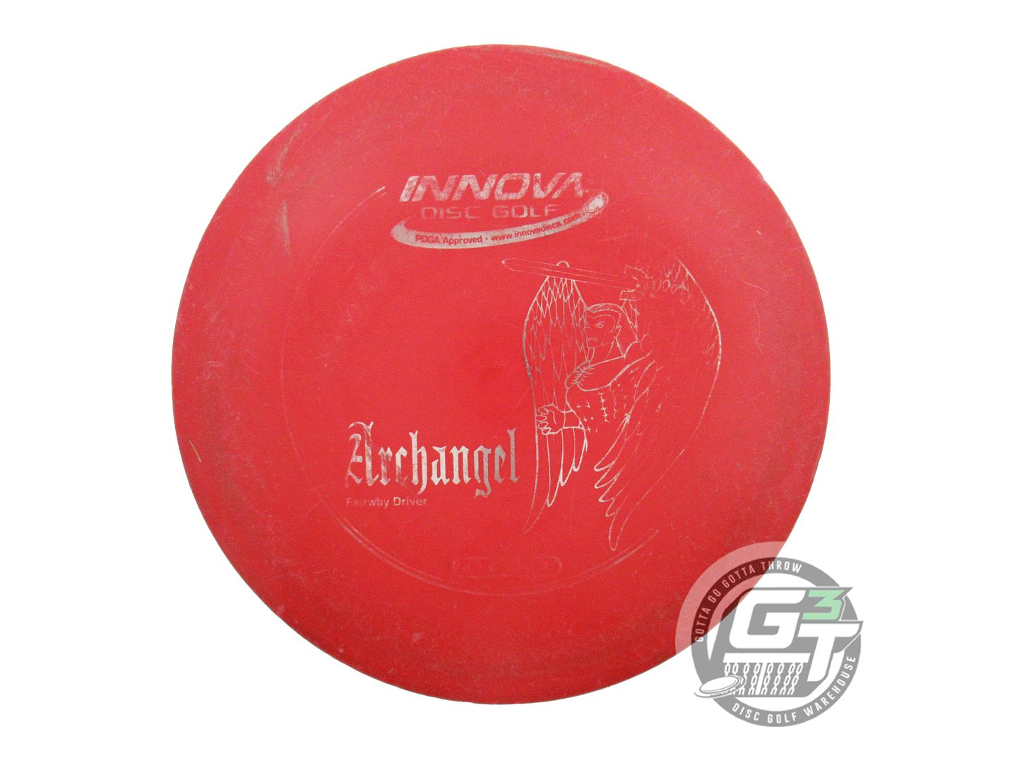 USED Innova DX Archangel 168g Red Silver Foil Distance Driver Golf Disc