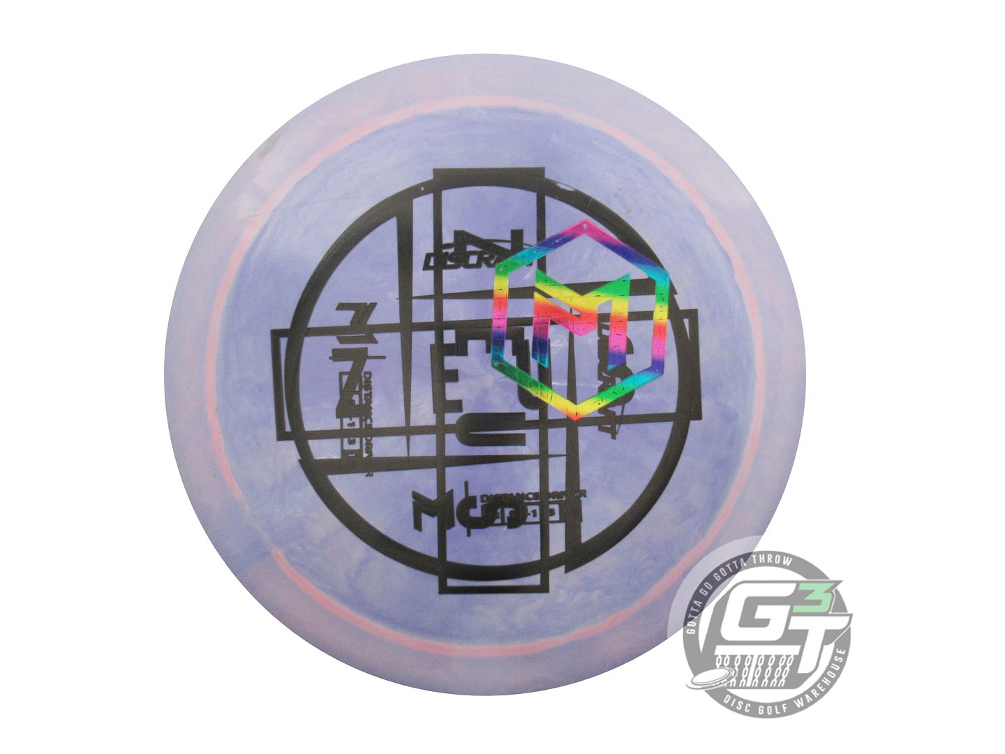 USED Discraft X-OUT [McBETH] ESP Zeus 173g Blue-Pink Driver Golf Disc