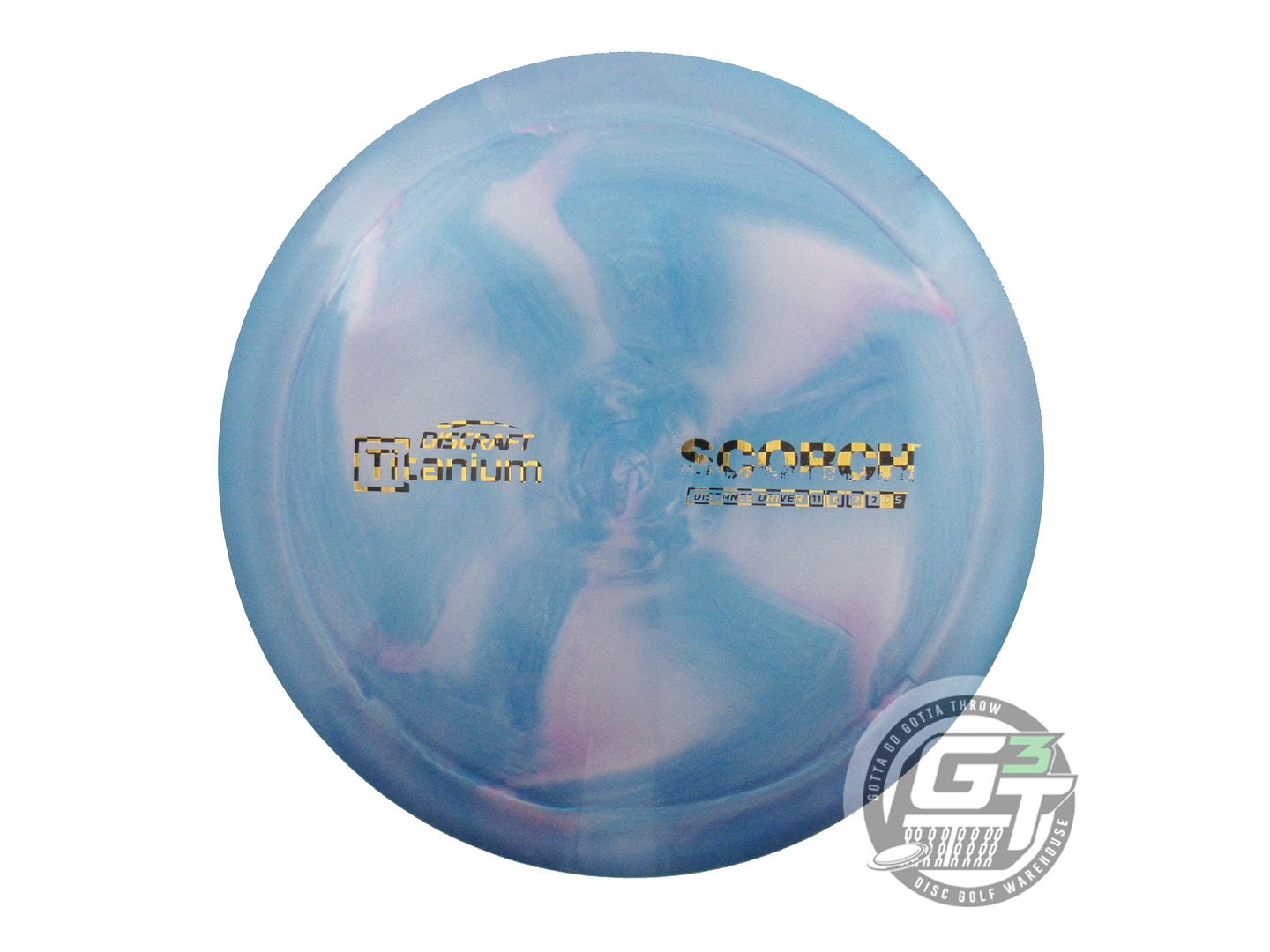 USED Discraft Titanium Scorch 174g Blue-Lilac Distance Driver Golf Disc