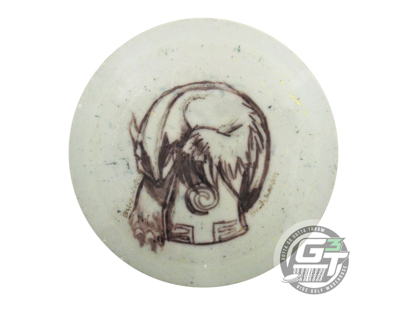 USED Innova EARTH DAY Splatter Star Shryke 172g Gray Distance Driver Golf Disc