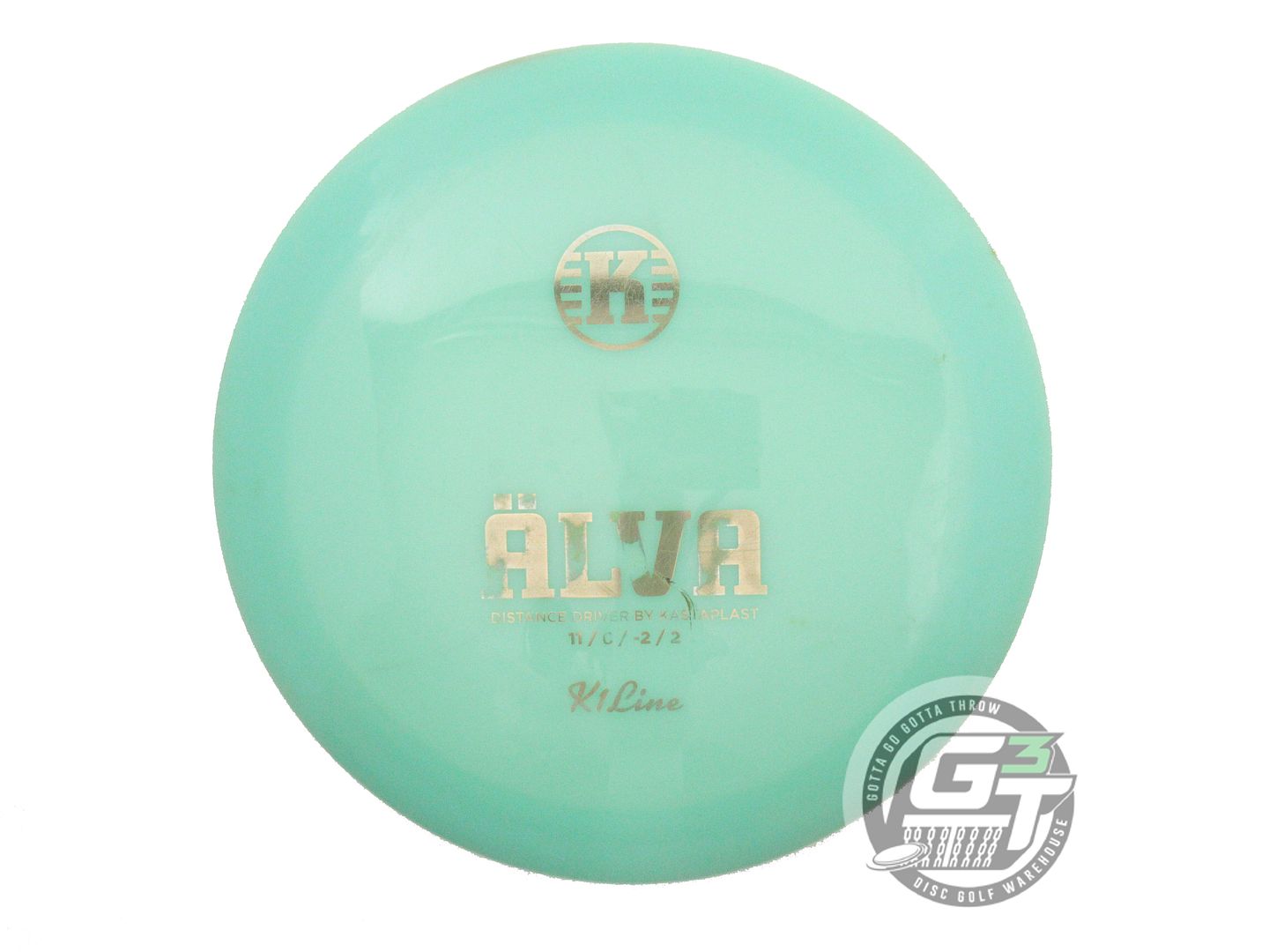 USED Kastaplast FIRST RUN K1 Alva 175g Mint Gold Foil Distance Driver Golf Disc