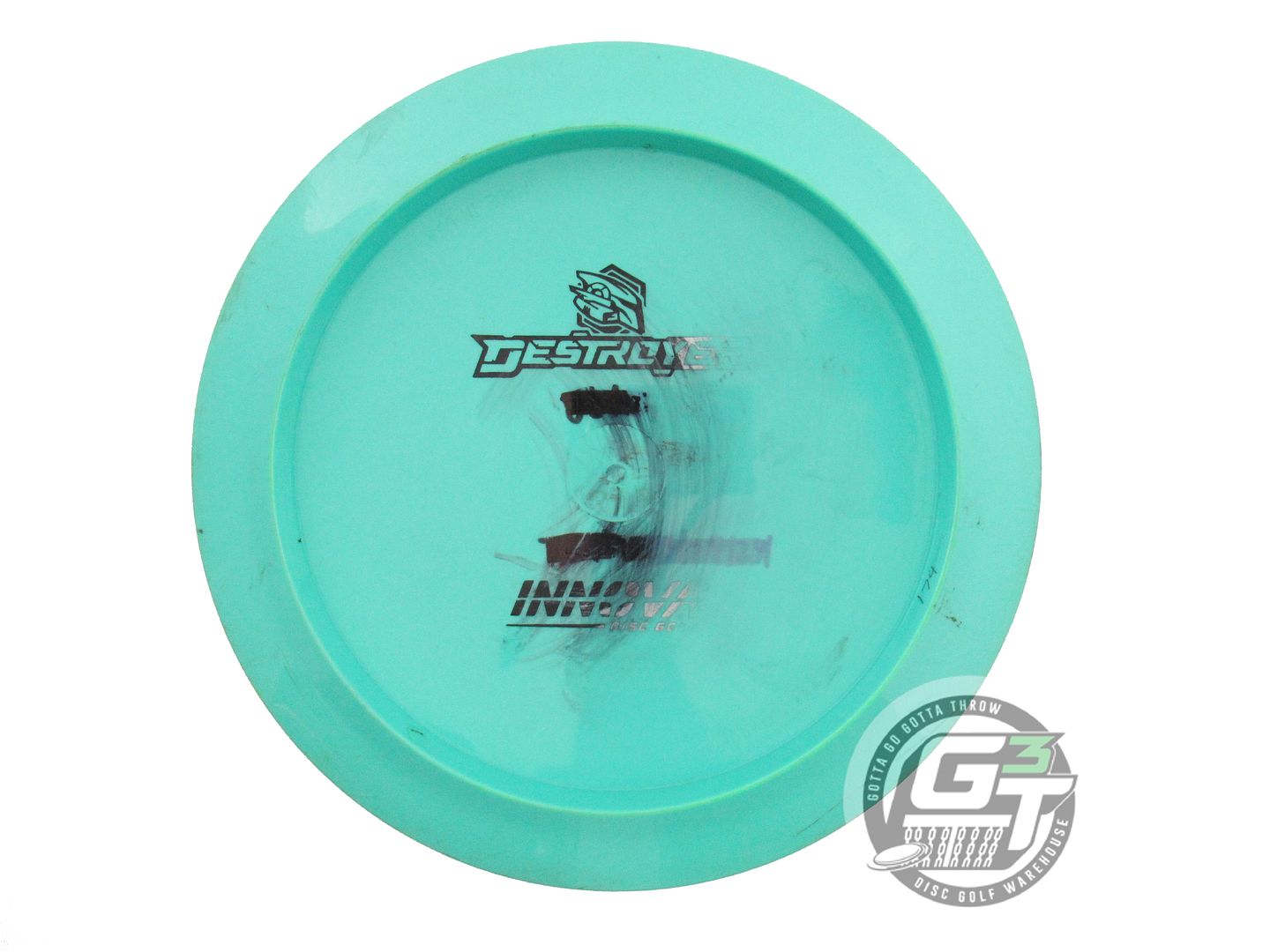 USED Innova Backstamp Star Destroyer 174g Seafoam Black Stamp Driver Golf Disc