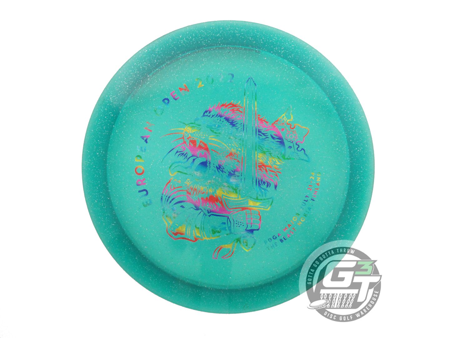 USED DiscMania [EUROPEAN OPEN] Metal Flake C-Line FD3 176g Teal Driver Golf Disc