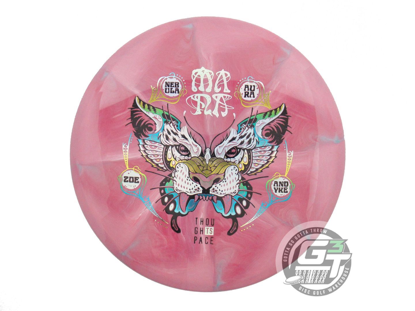 NOS Thought Space [ANDYKE] Nebula Aura Mana 177g Pink Midrange Golf Disc