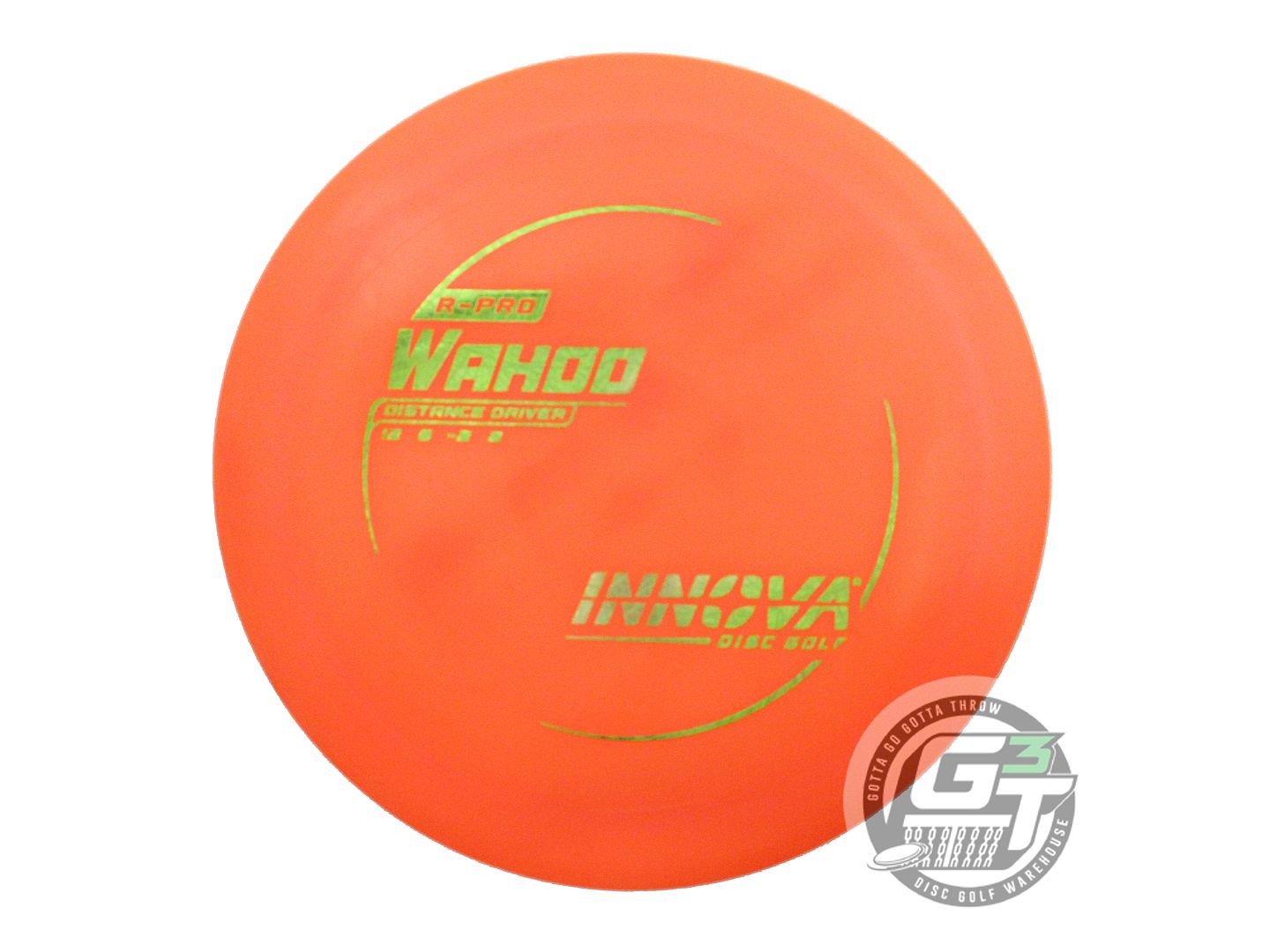 USED Innova R-Pro Wahoo 172g Orange Lime Foil Distance Driver Golf Disc