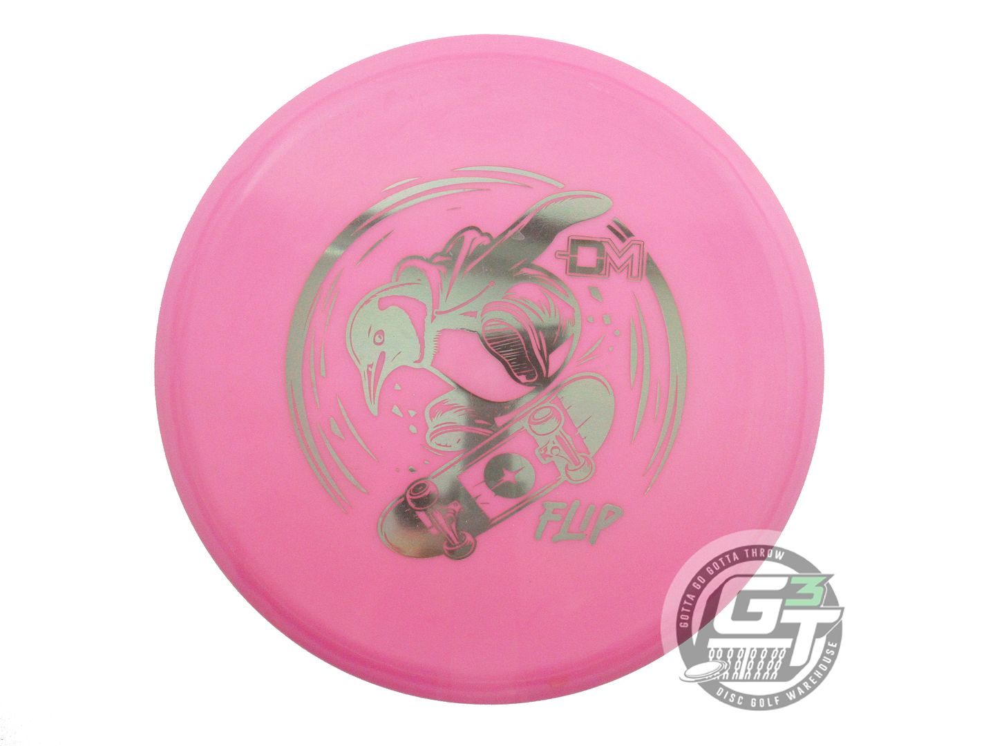 USED Hooligan Discs Primo Flip 166g Pink Gray Foil Midrange Golf Disc