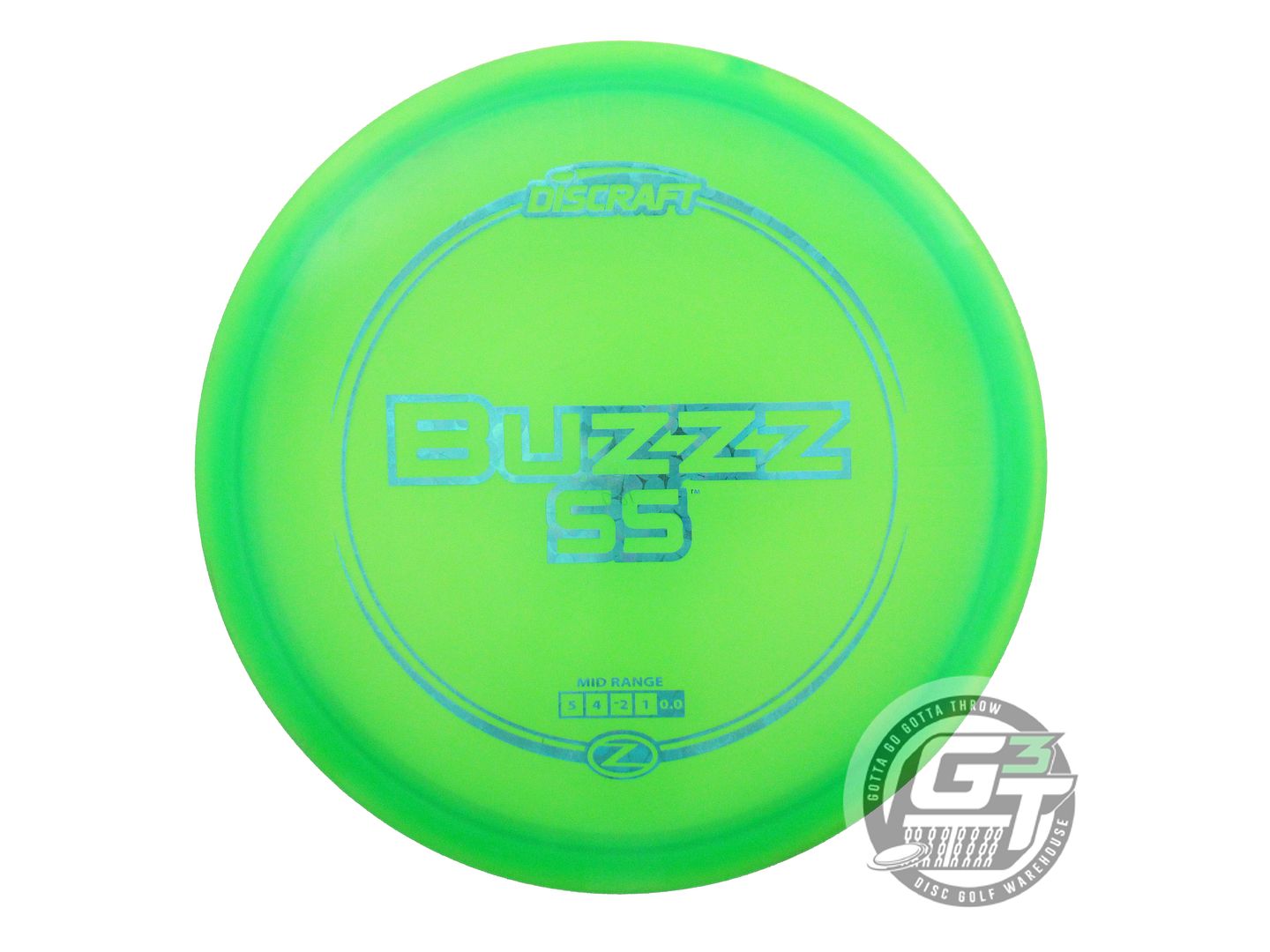 USED Discraft Z Buzzz SS 180g Green Teal Flower Foil Midrange Golf Disc