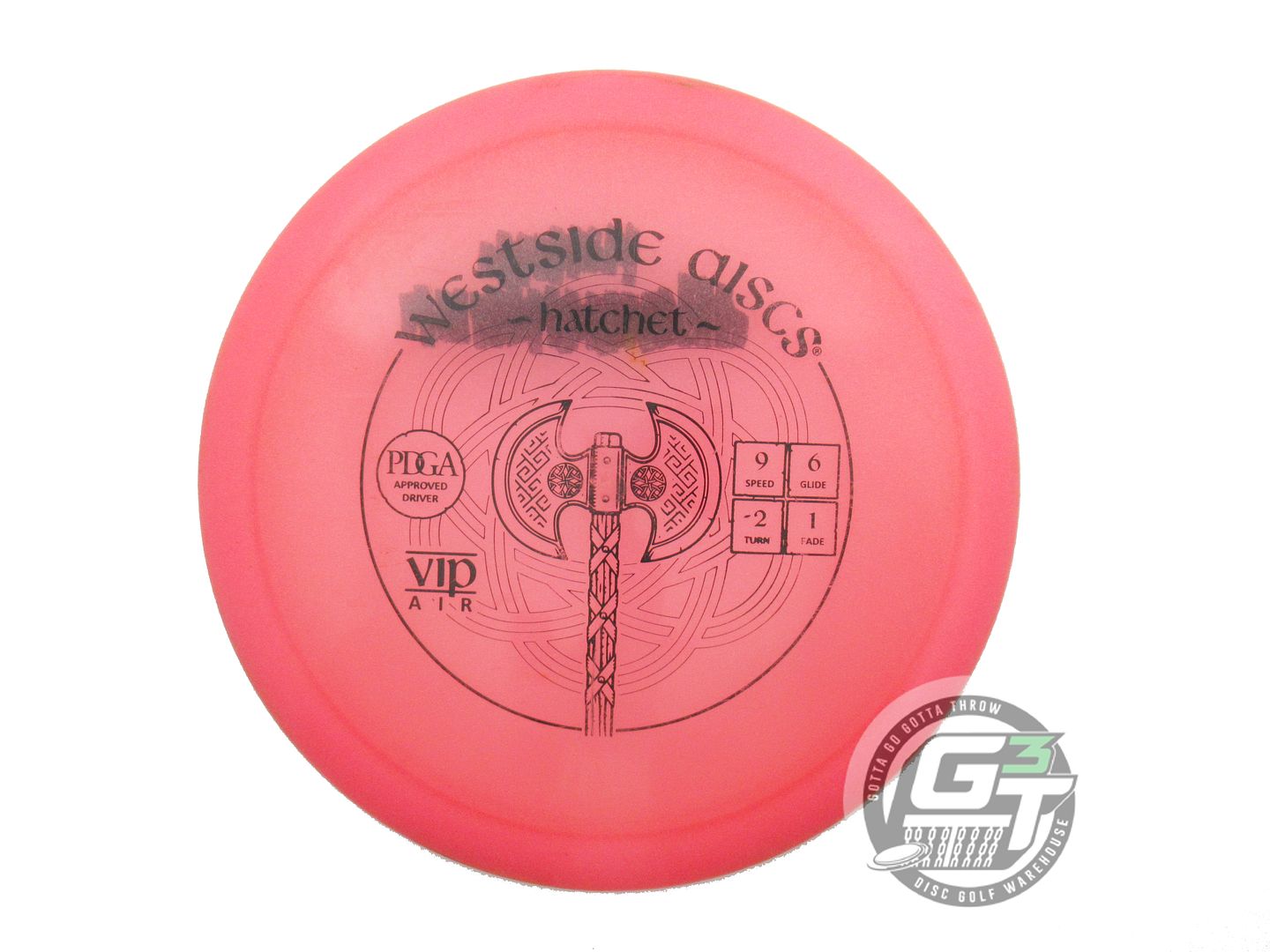 USED Westside Discs VIP AIR Hatchet 157g Pink Black Stamp Fairway Driver Disc