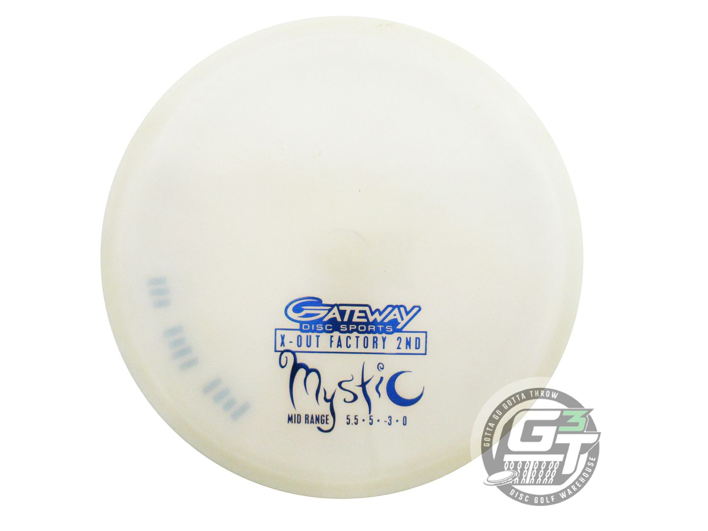 USED Gateway X-OUT Diamond Mystic 183g White Blue Foil Midrange Golf Disc