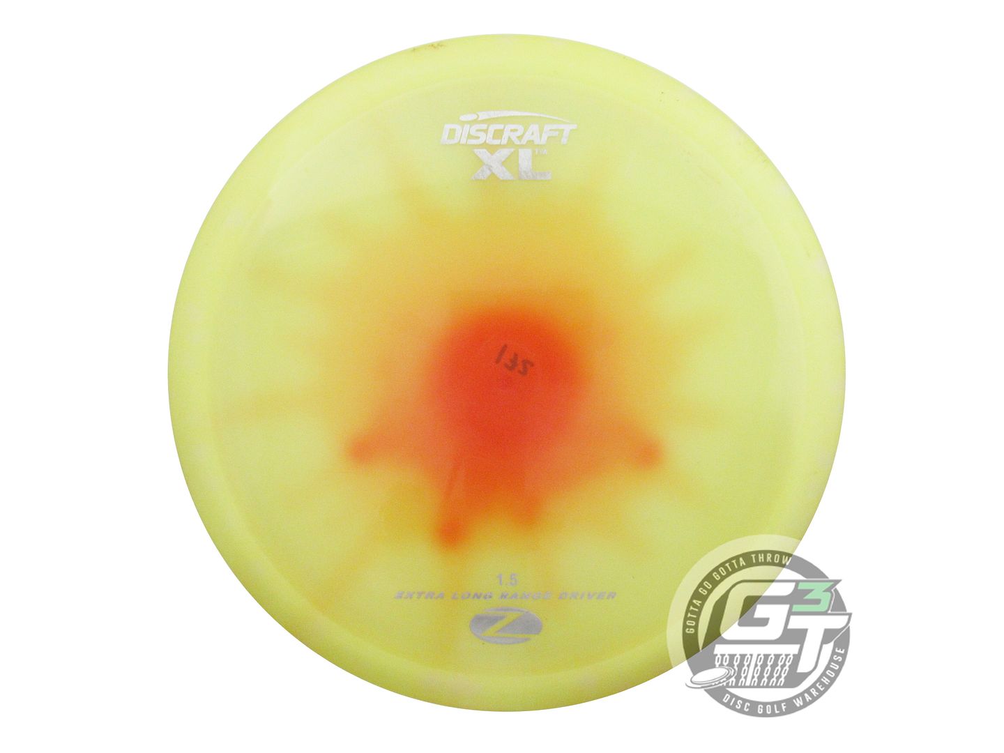 USED Discraft FlyDye Z XL 172g Yellow Burst Distance Driver Golf Disc