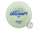 USED Discraft [McBETH] ESP Buzzz 180g Lime-Cream Blue Stamp Midrange Golf Disc