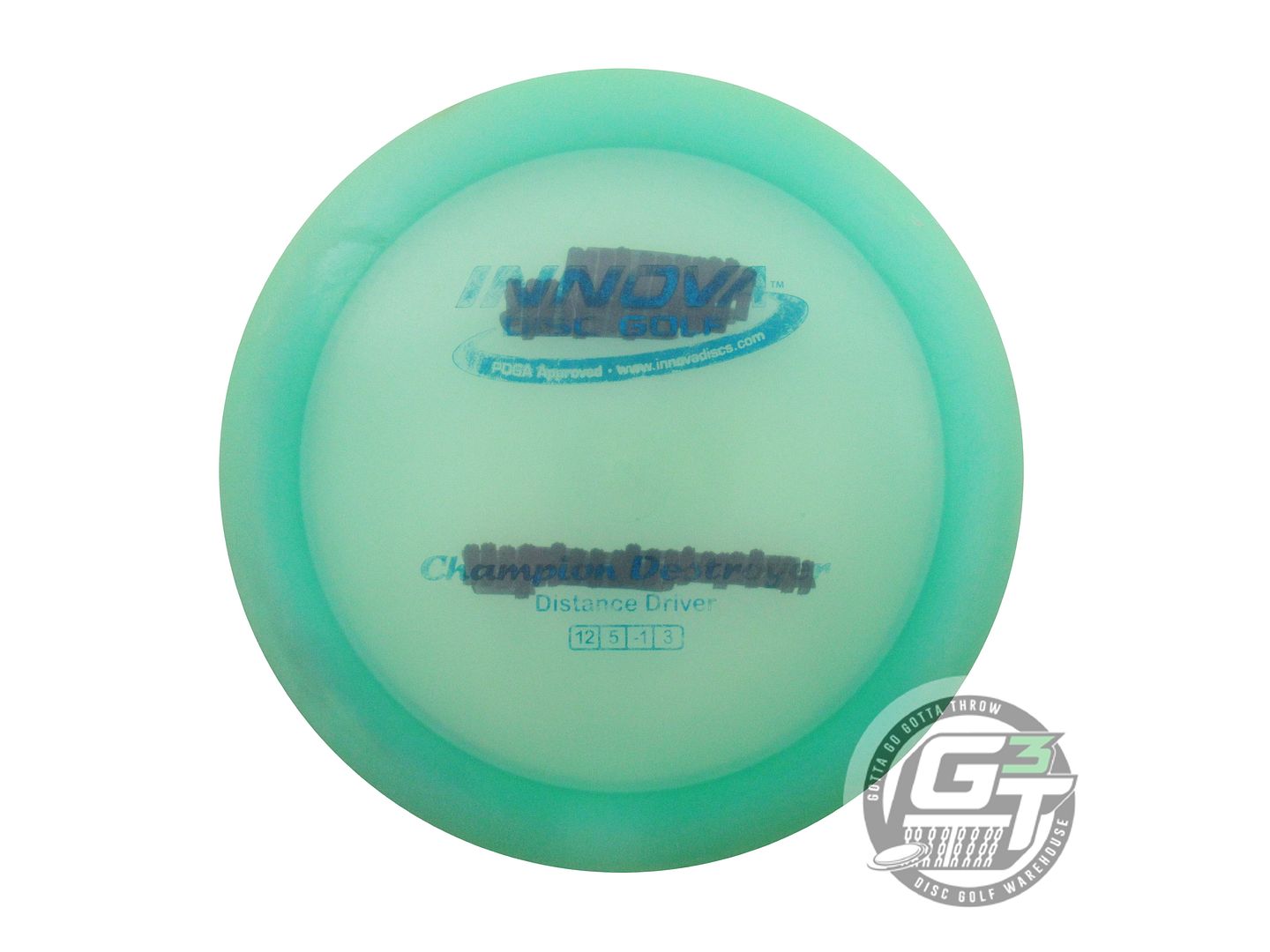 USED Innova Champion Destroyer 173g Seafoam Blue Foil Distance Driver Golf Disc