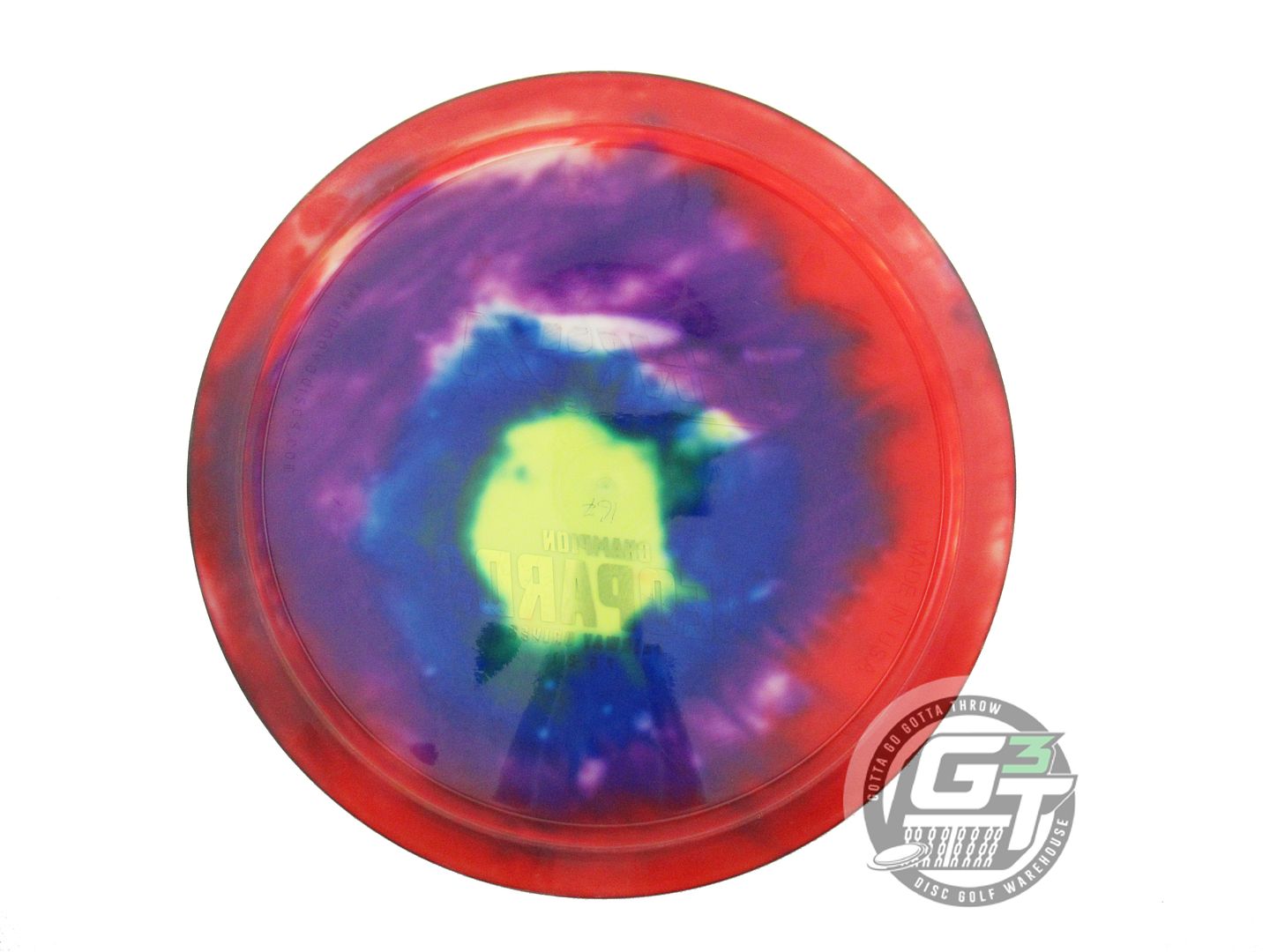 USED Innova I-DYE Champion Leopard3 167g Red Swirl Fairway Driver Golf Disc