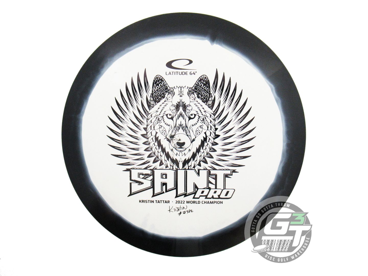 USED Latitude 64 [TATTAR] Gold Orbit Saint Pro 176g Black-White Driver Golf Disc