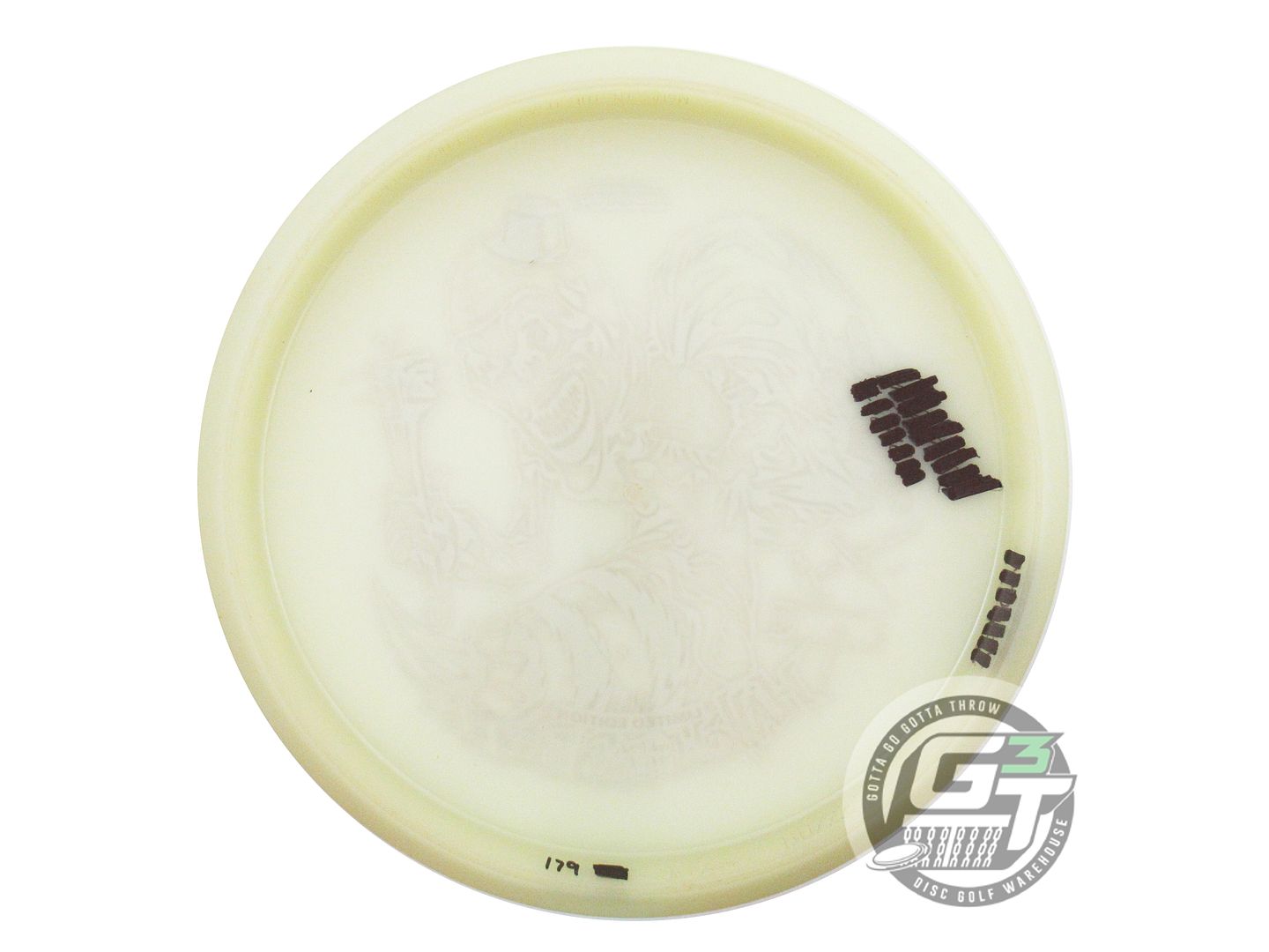 USED Discraft HALLOWEEN Glo Z Buzzz 179g Pink Tron Foil Midrange Golf Disc