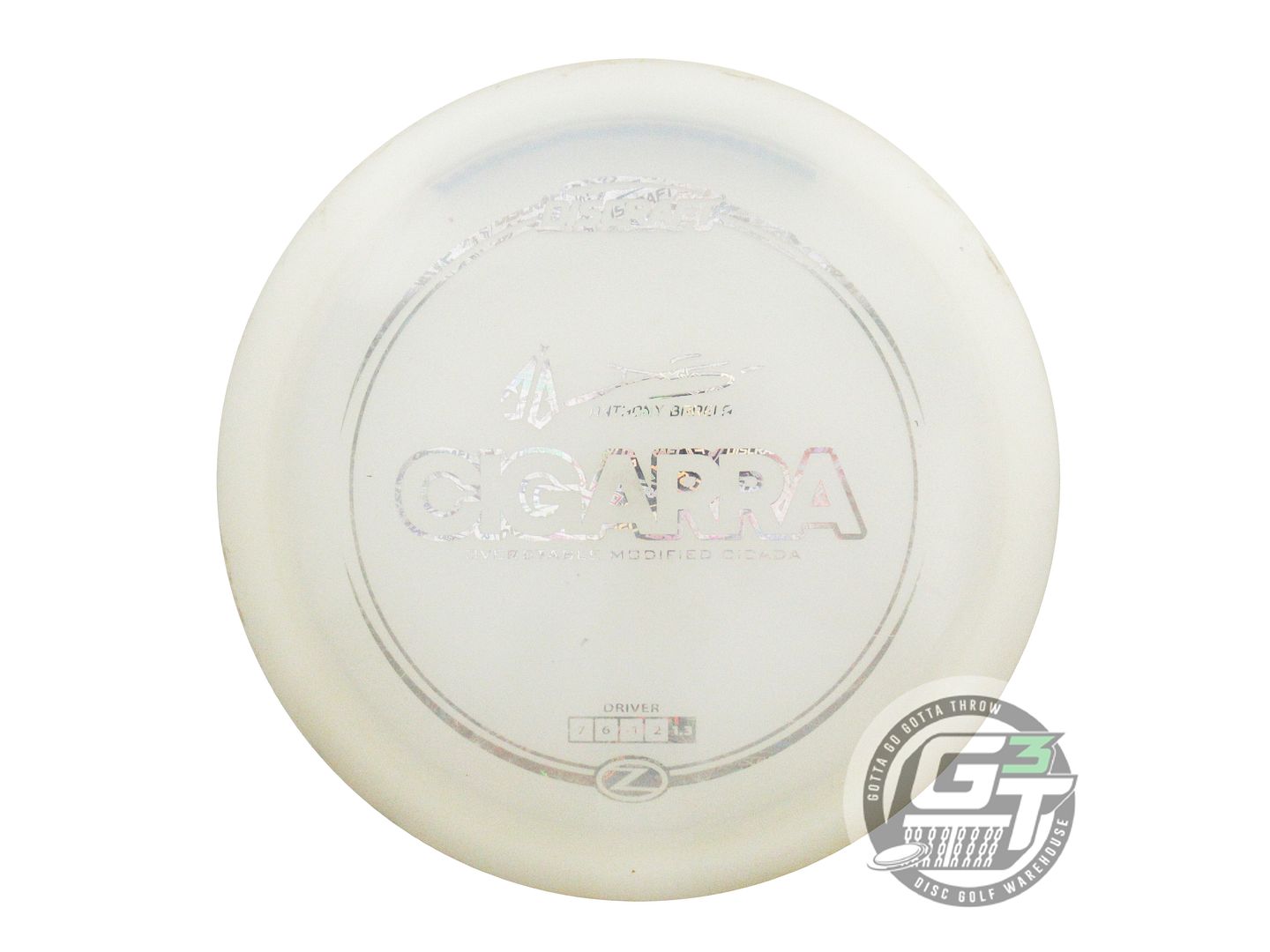USED Discraft [BARELA] Z Cigarra 165g White Holo Logo Foil Fairway Driver DIsc