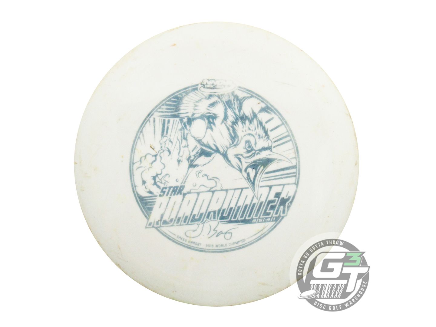 USED Innova [BARSBY] Star Roadrunner 174g White Gray Stamp Driver Golf Disc