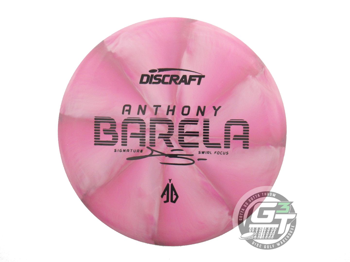 USED Discraft [BARELA] Crazy Tuff Soft Focus 175g Pink-Maroon Putter Golf Disc