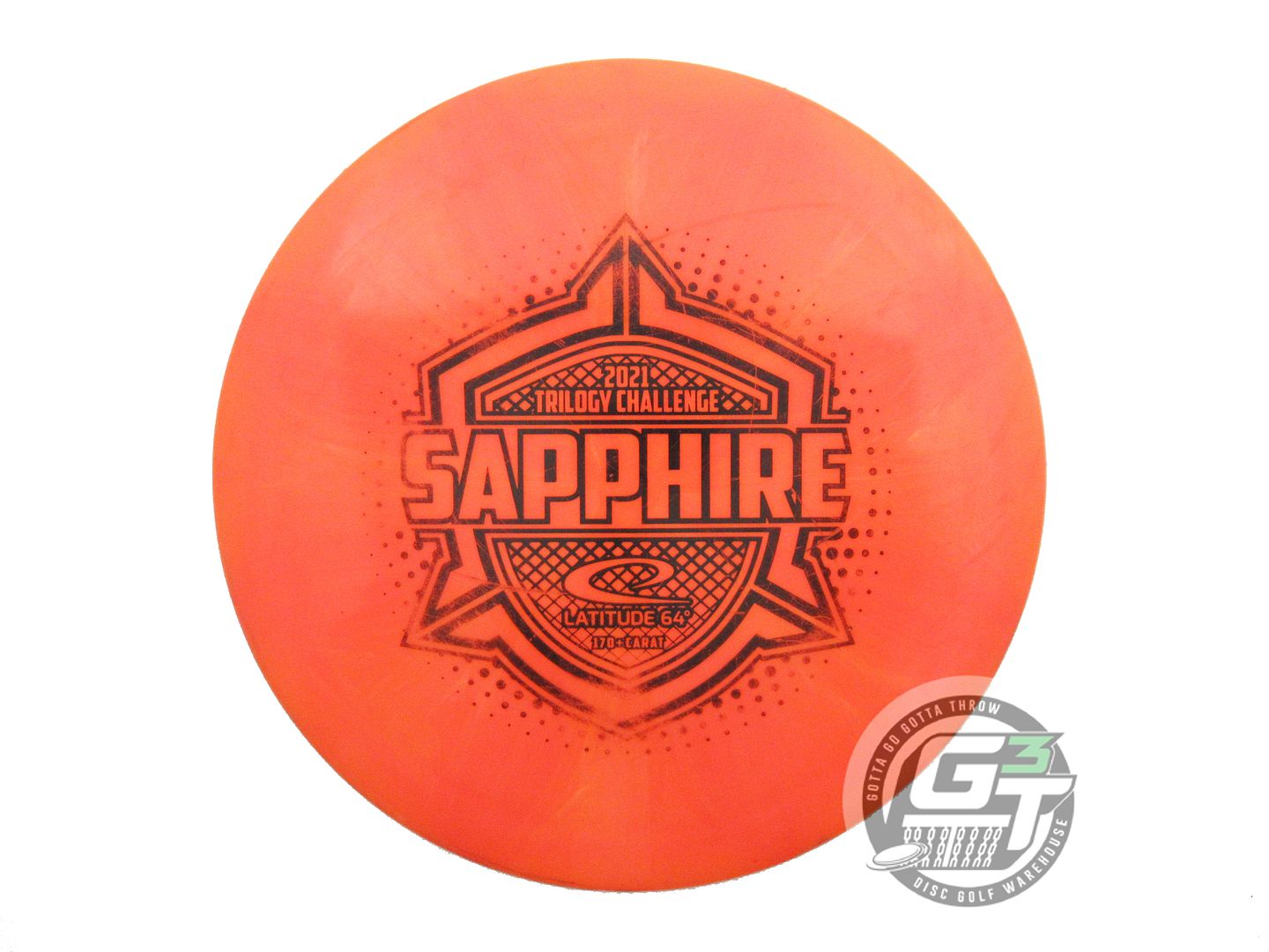 USED Latitude 64 [TRILOGY CHALLENGE] Gold Burst Sapphire 172g Orange Driver Disc