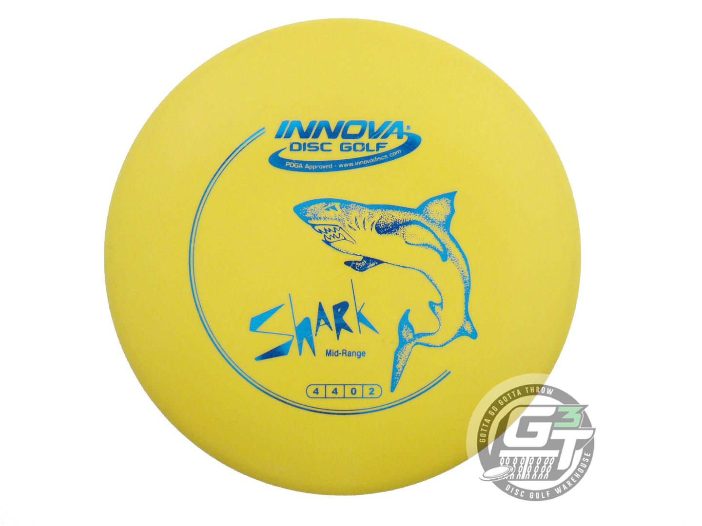 USED Innova DX Shark 146g Yellow Blue Foil Midrange Golf Disc