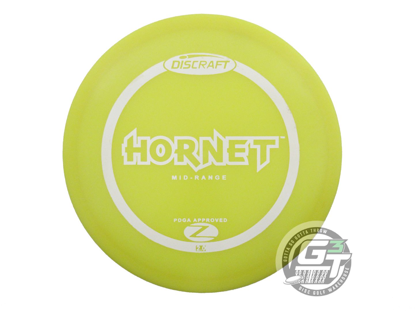 USED Discraft Z Hornet 168g Yellow White Stamp OOP Midrange Golf Disc