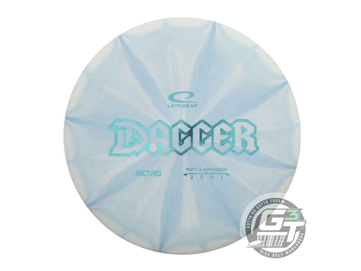 USED Latitude 64 Retro Burst Dagger 173g Sky Blue Aqua Foil Putter Golf Disc