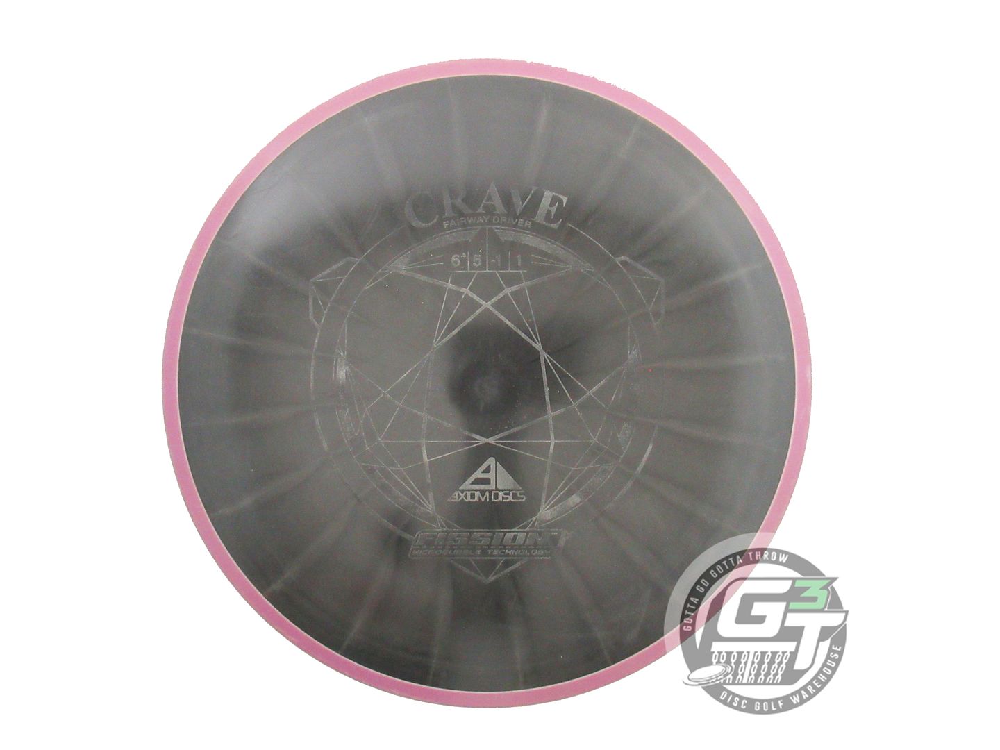USED Axiom Discs Fission Crave 173g Black Lilac Rim Fairway Driver Golf Disc