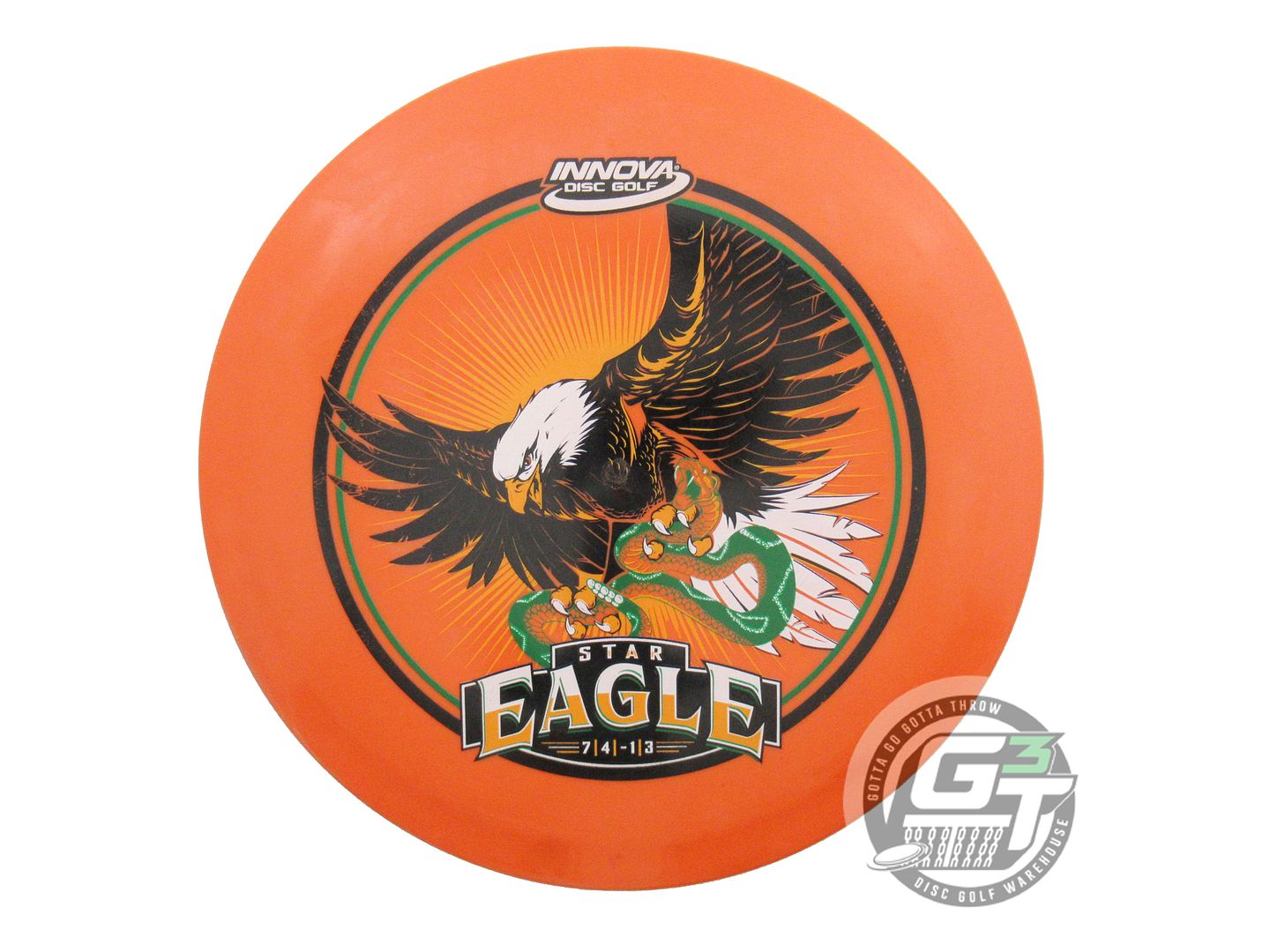 USED Innova INNfuse Star Eagle 178g Orange FullColor Fairway Driver Golf Disc