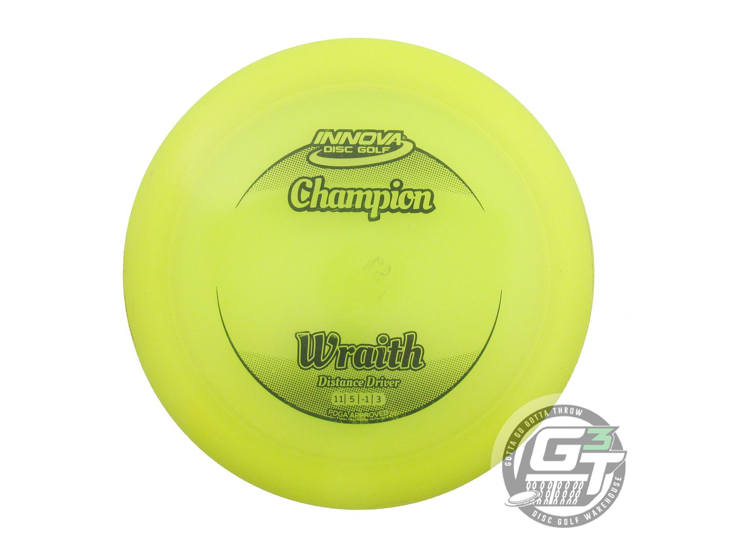 USED Innova Champion Wraith 168g Yellow Black Stamp Distance Driver Golf Disc