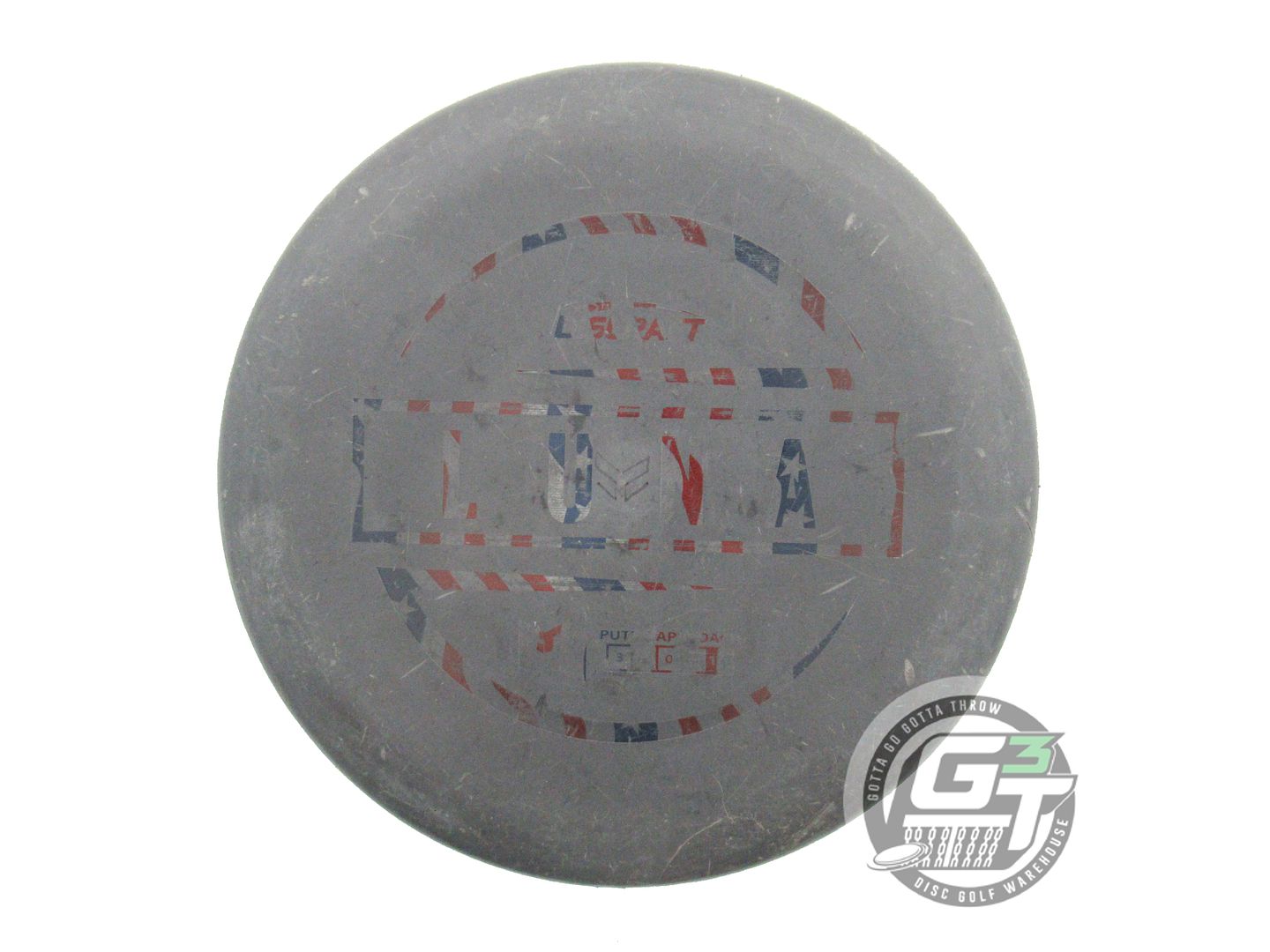 USED Discraft [McBETH] Jawbreaker Luna 171g Black Flag Foil Putter Golf Disc